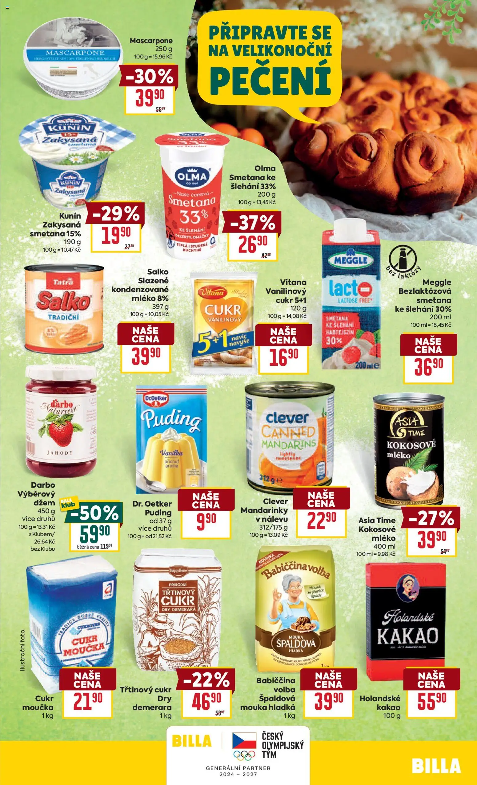 Billa Velký leták od 18.03.2026 | Strana: 5 | Produkty: Mléko, Mouka, Mascarpone, Kuchyně