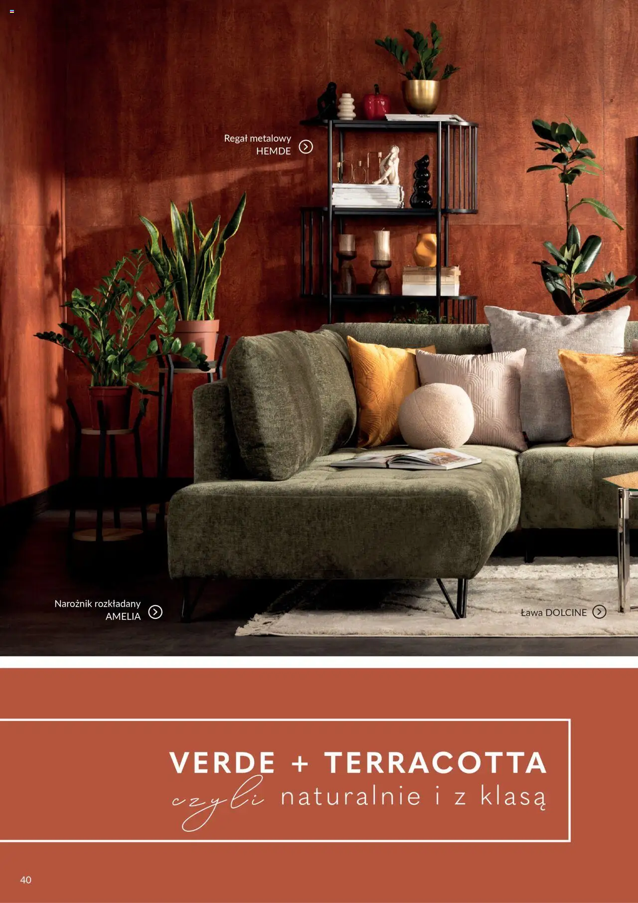 Salony Agata Gazetka - Trendbook od 21.03.2025 | Strona: 40 | Produkty: Regał metalowy, Regał