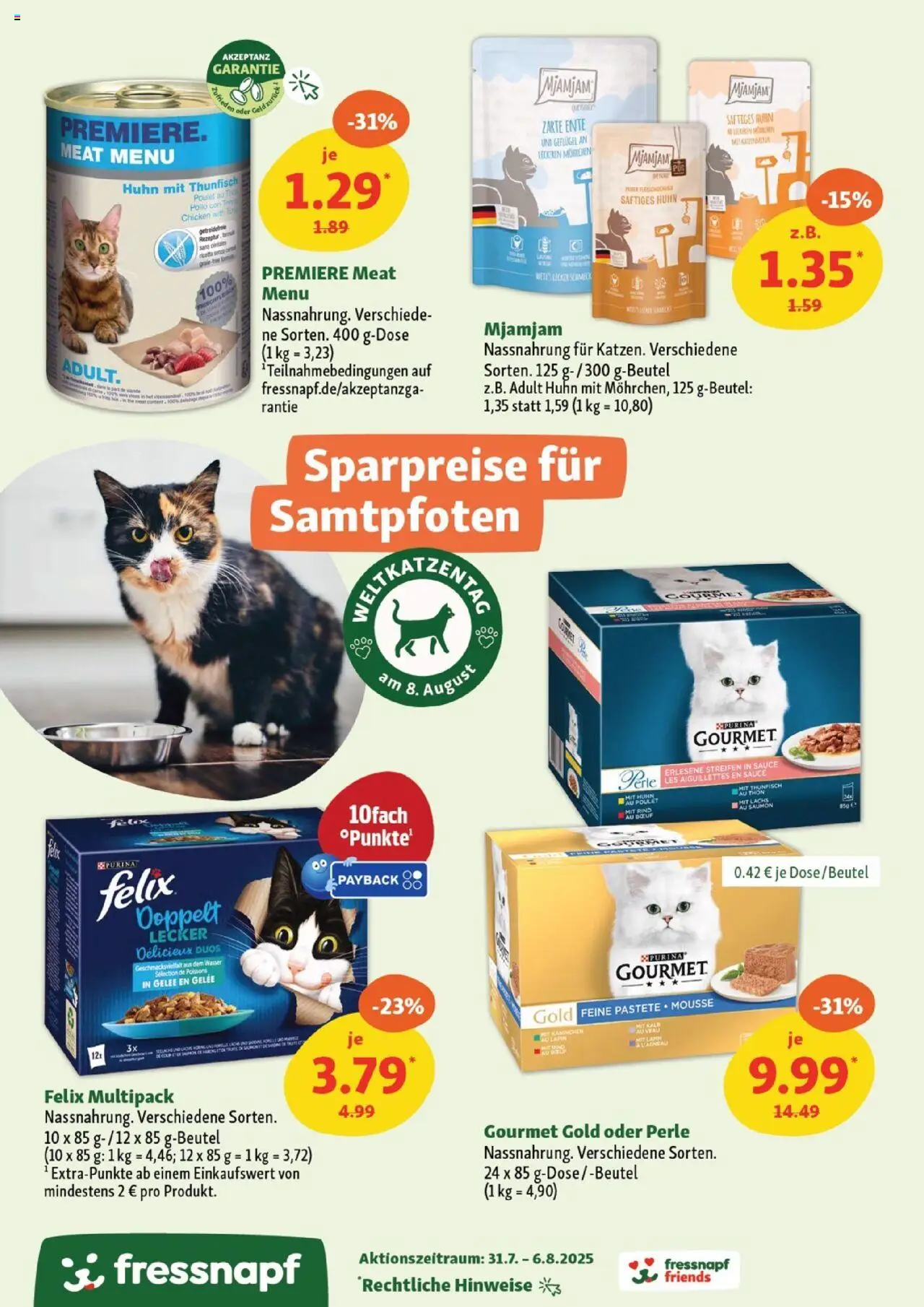 Fressnapf Prospekt - gültig ab dem 31.07.2025 | Seite: 5 | Produkte: Kaninchen, Lachs, Wasser, Ente