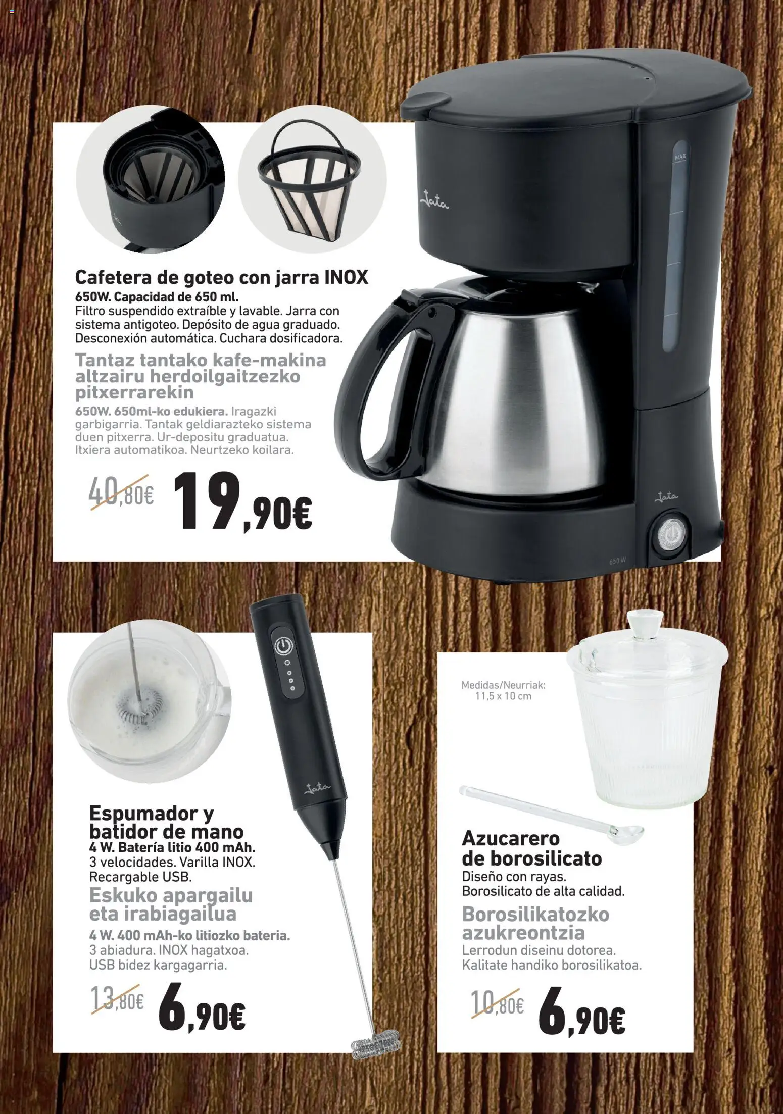 Eroski - Kafearen Txokoa │ válido desde el 06.11.2025 | Página: 3 | Productos: USB, Cafetera, Batería