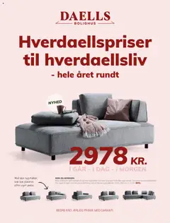Eksempel på tilbudsavis Daells Bolighus - Tilbudsavis fra butik Daells Bolighus gyldig fra 23.07.2025