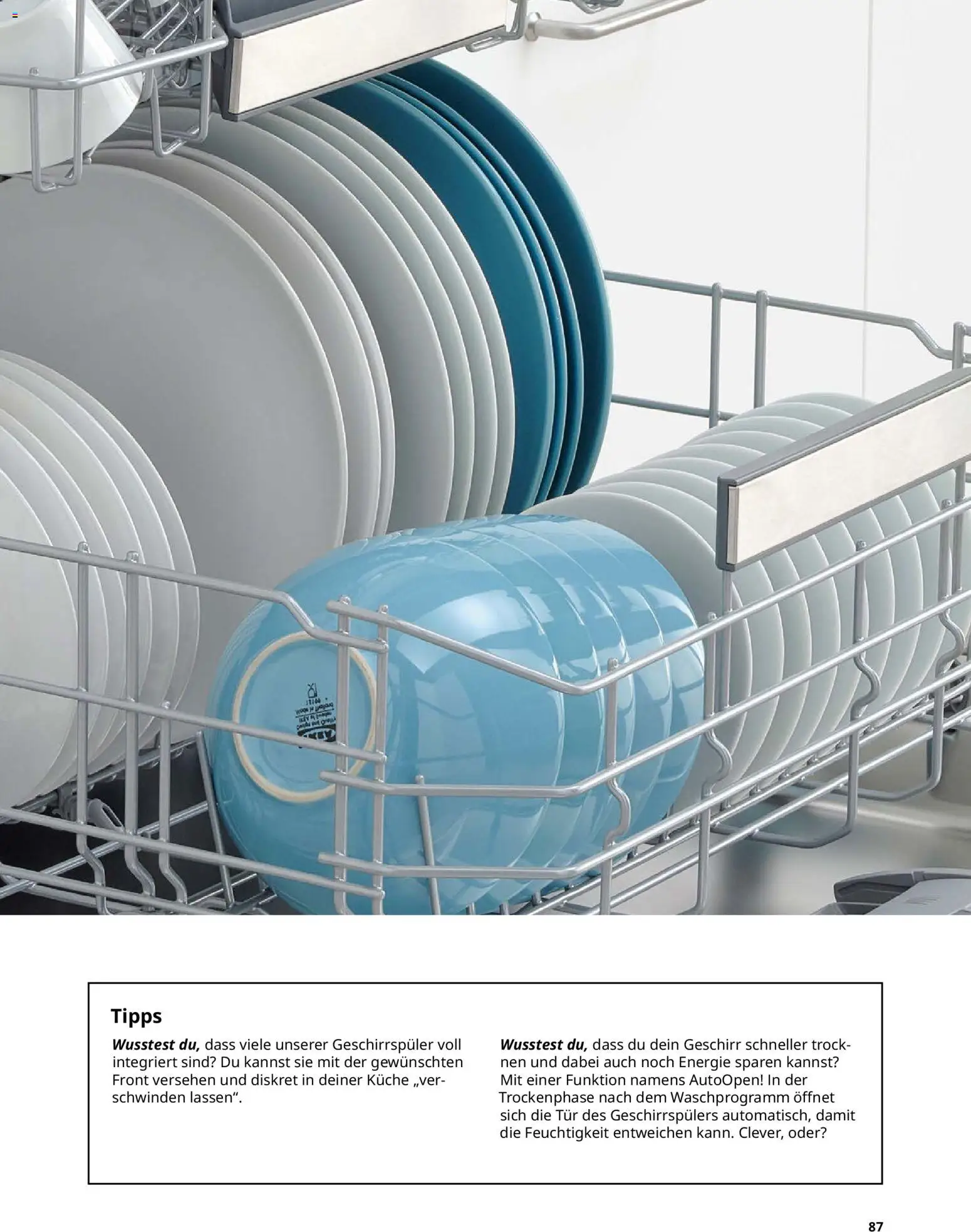 Ikea Elektrogeräte – gültig ab 02.01.2026 | Seite: 87 | Produkte: Geschirrspüler, Küche, Tür