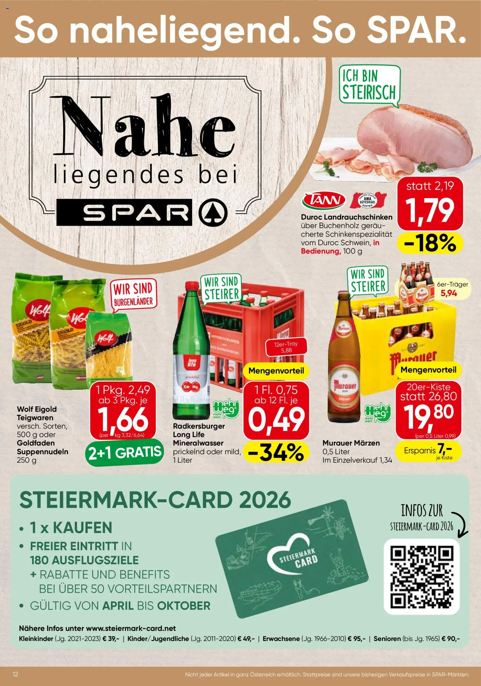 Spar Flugblatt - Steiermark gültig ab 05.03.2026 | Seite: 12