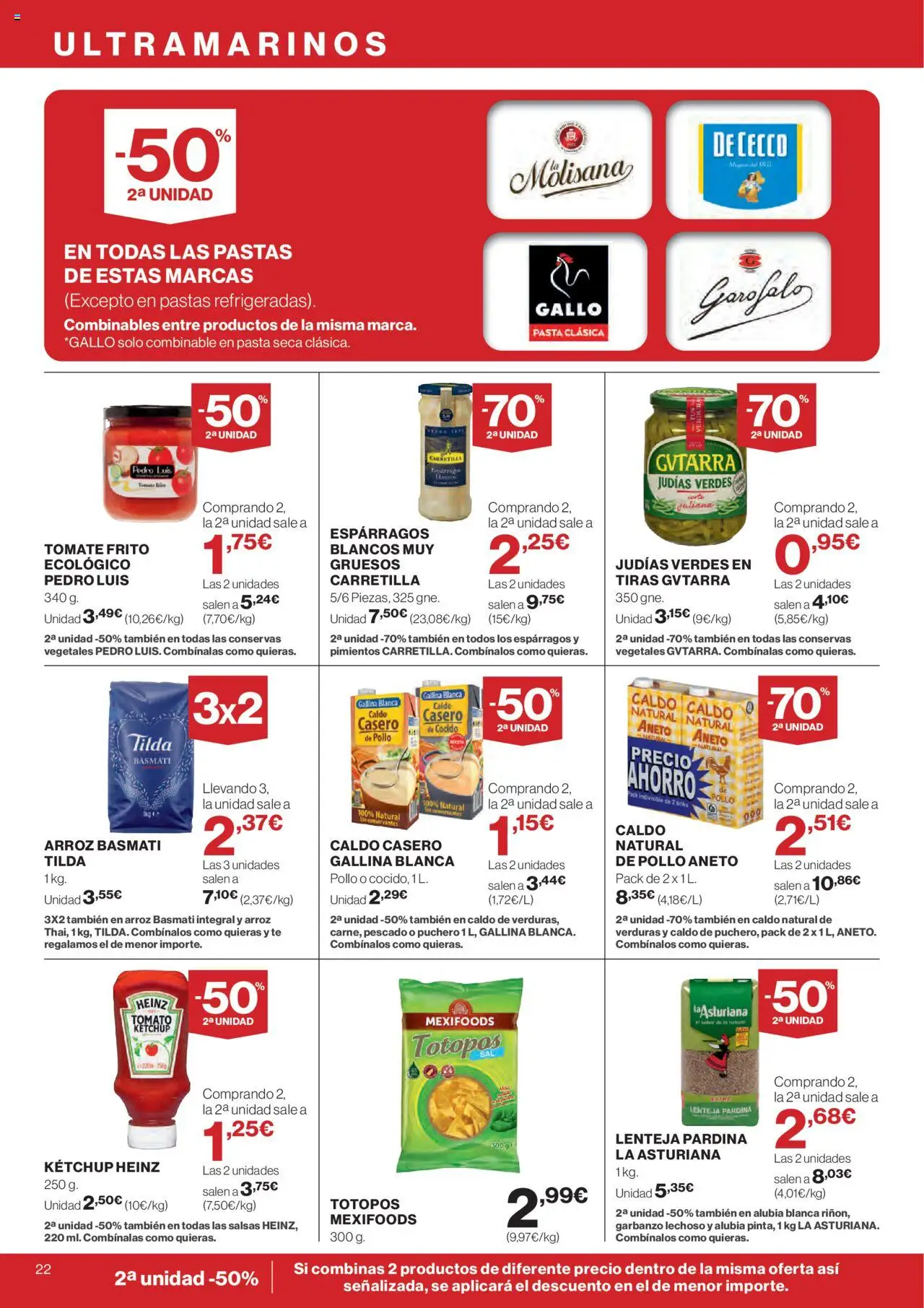Hipercor catálogo │ válido desde el 25.09.2025 | Página: 22 | Productos: Pescado, Νερό καρύδας, Pasta, Té
