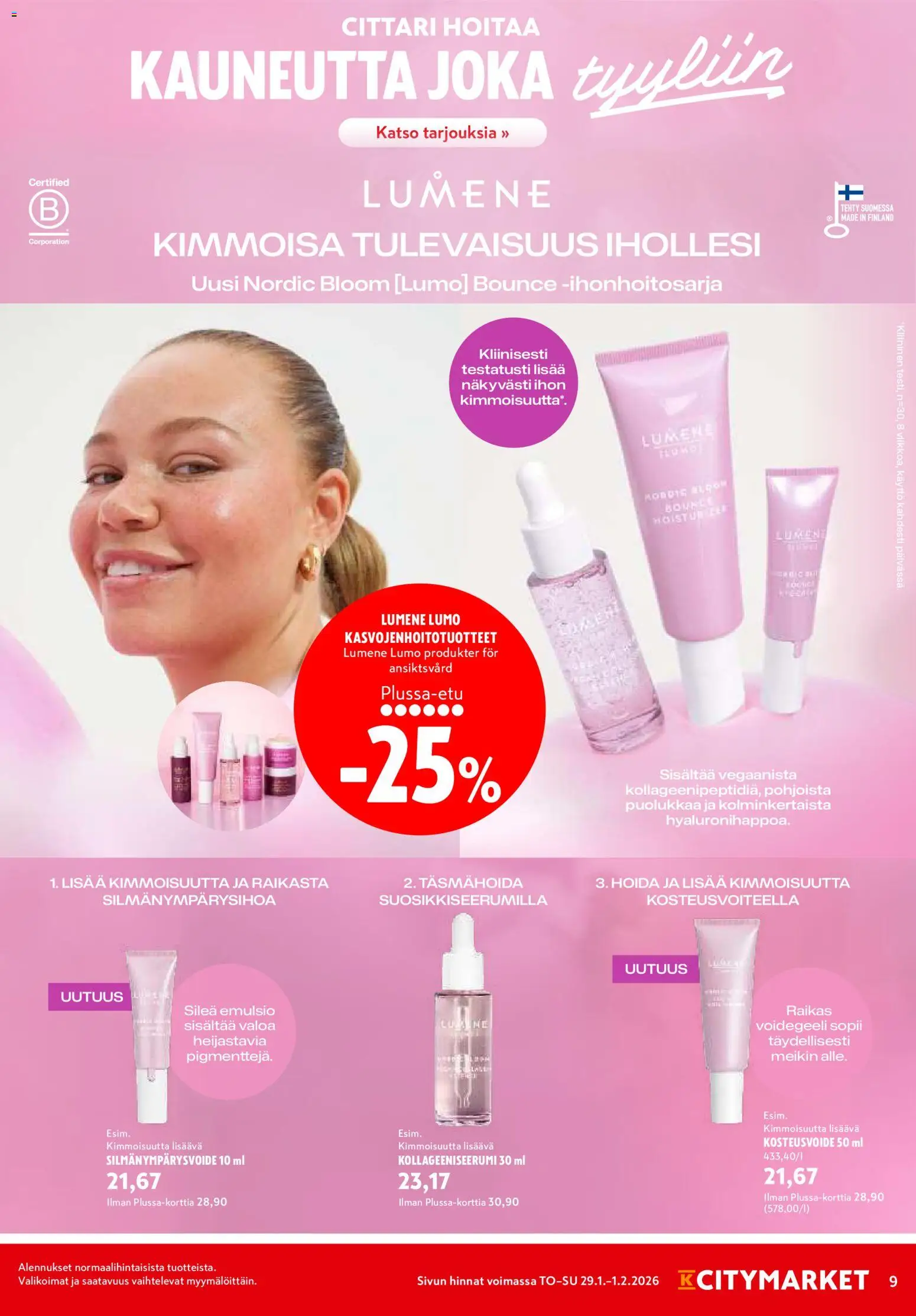 K-Citymarket tarjoukset – voimassa 29.11.2026 alkaen | Sivu: 9 | Tuotteet: Silmänympärysvoide