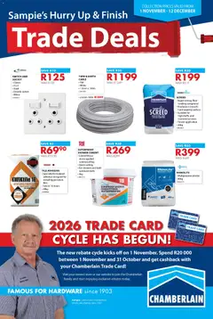Chamberlain specials catalogue – valid from 01.11.2025 | Page: 1