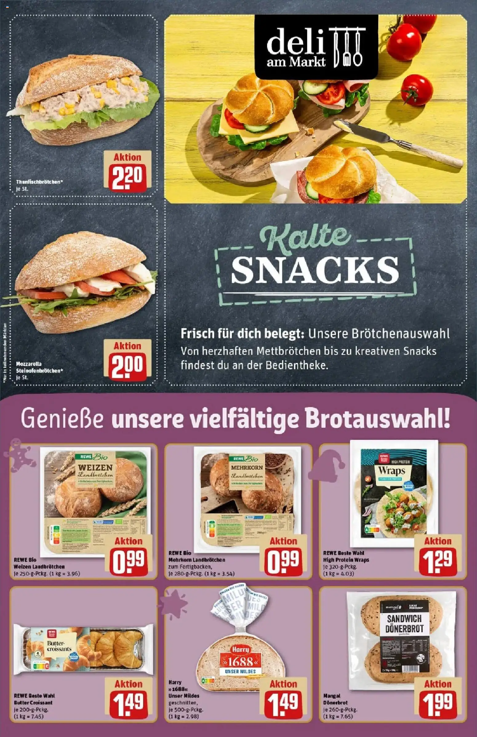 Rewe prospekt Stolberg / Breinig	 – gültig ab 01.12.2025 | Seite: 11 | Produkte: Butter, Mozzarella, Croissant