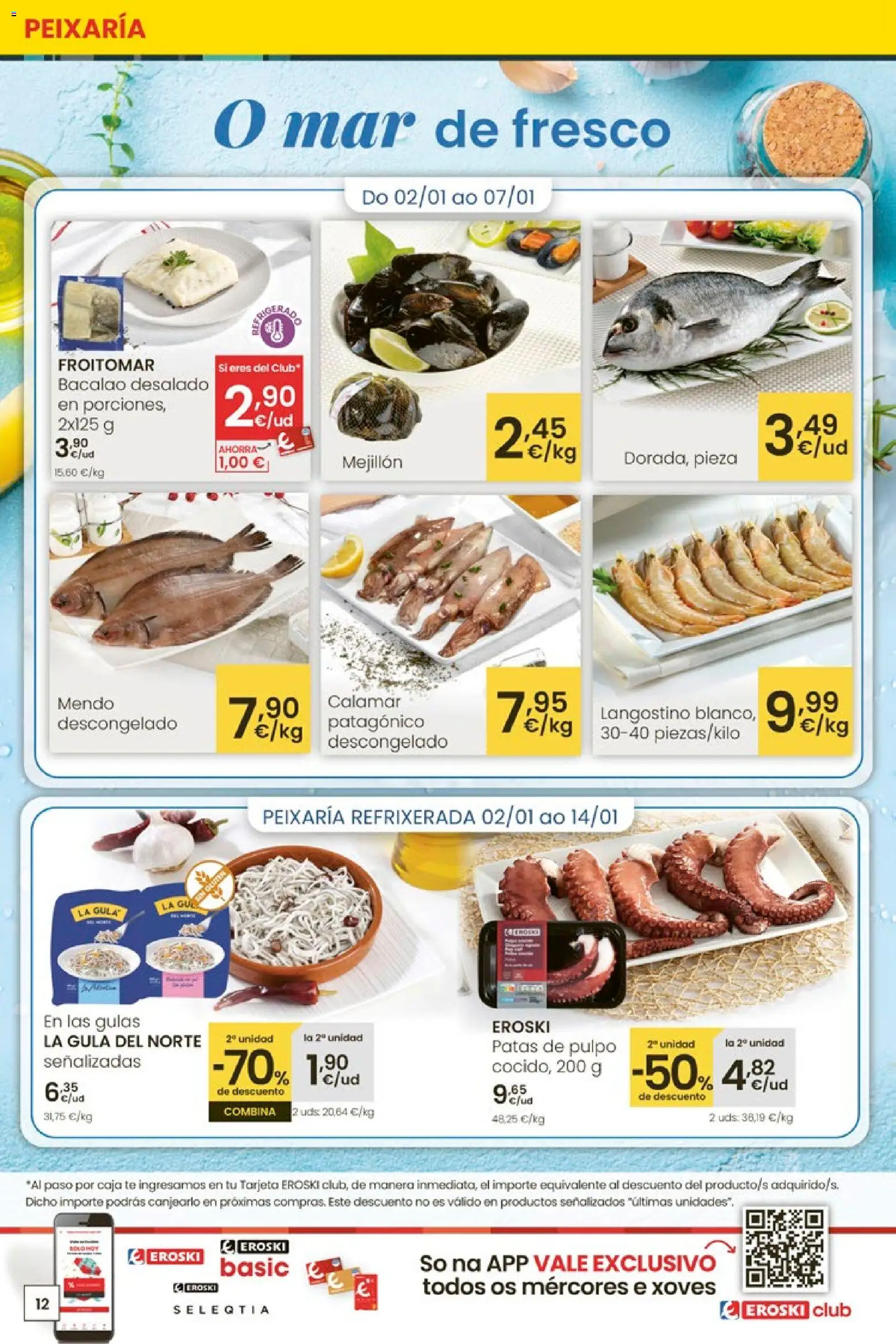 Eroski - Para un xaneiro máis lixeiro │ válido desde el 05.01.2026 | Página: 12 | Productos: Té, Caja, Langostino