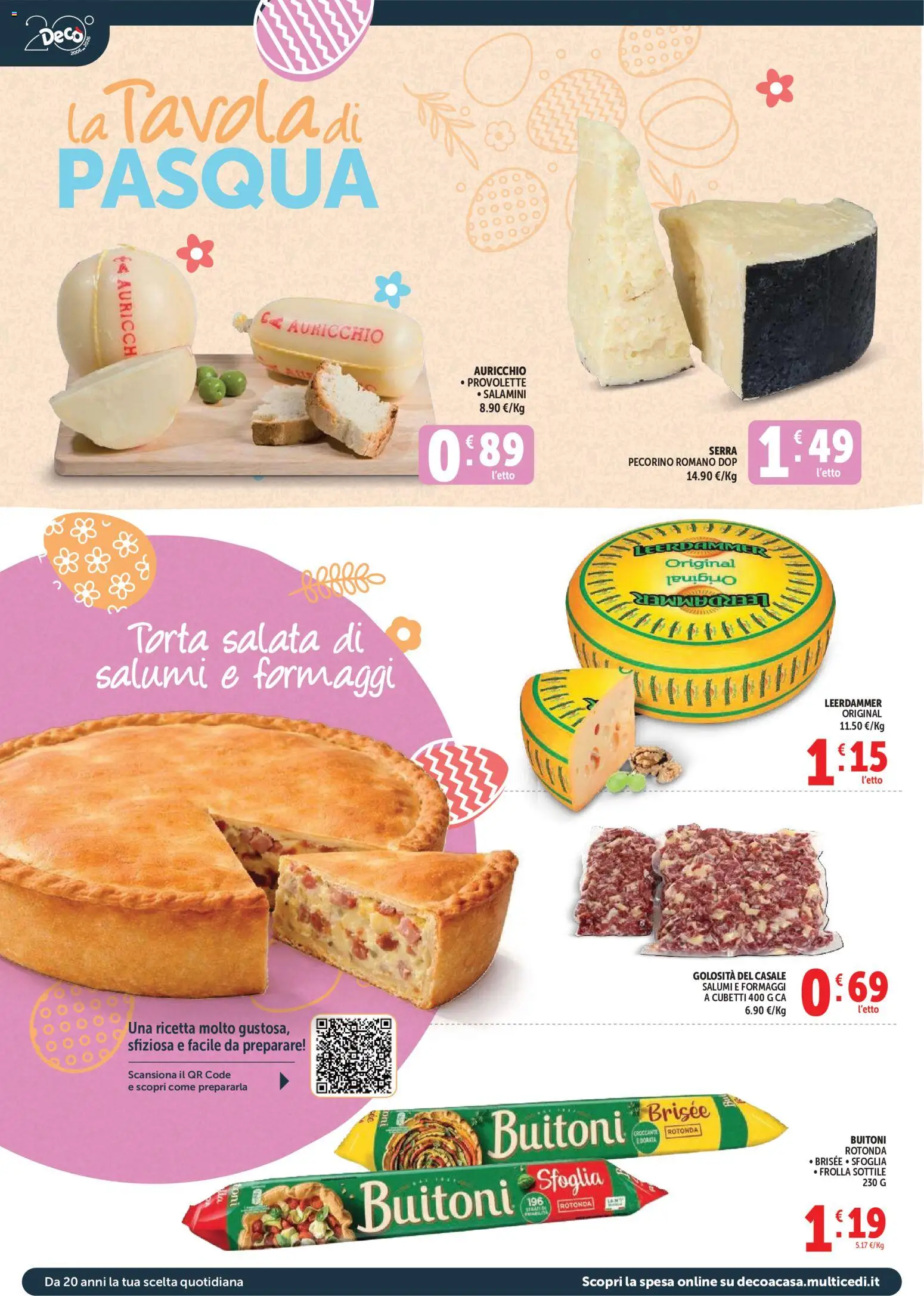 Volantino Decò del 27.03.2026 | Pagina: 6 | Prodotti: Torta, Pecorino Romano, Pecorino