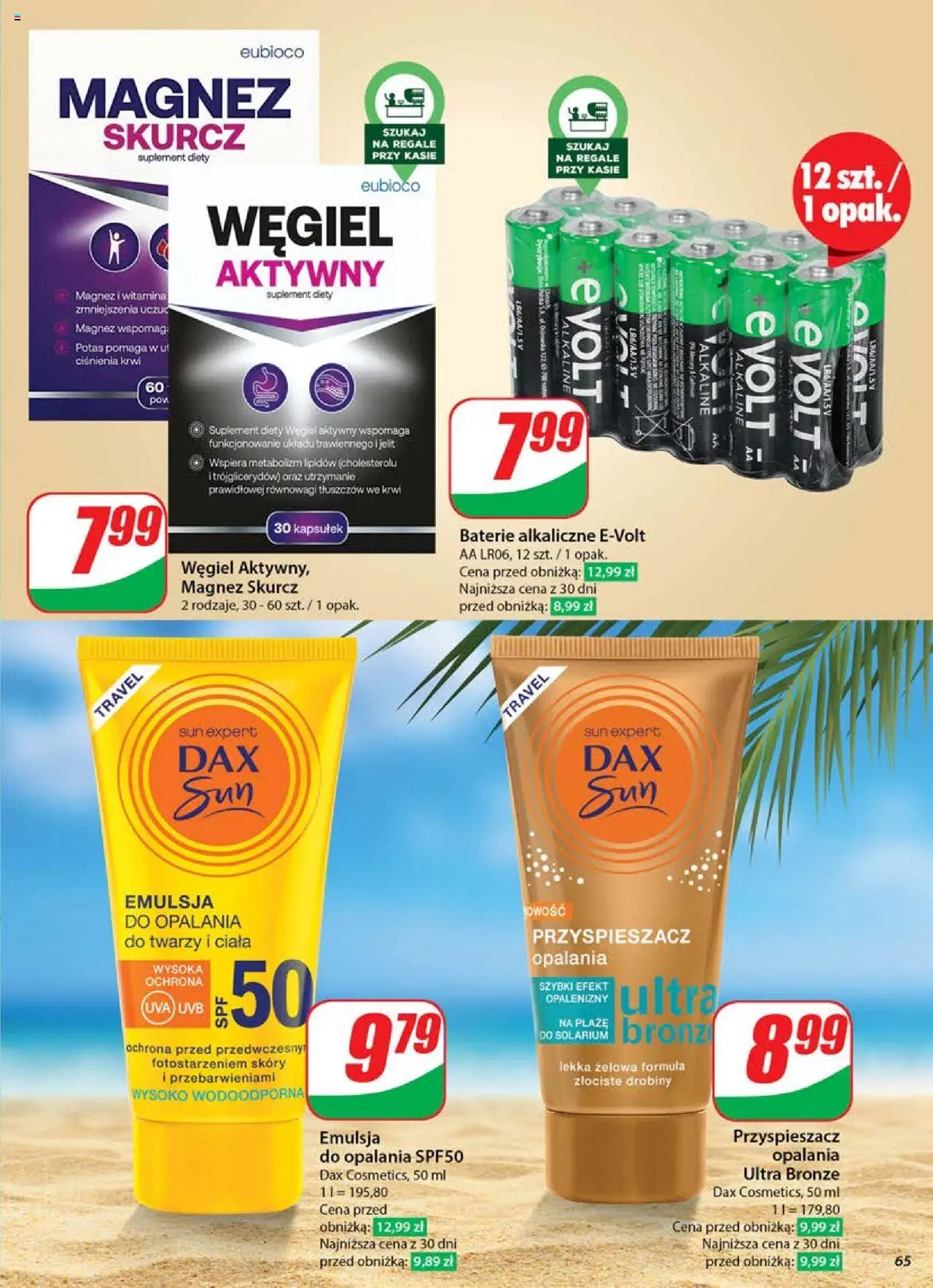Dino Gazetka od 04.06.2025 | Strona: 65 | Produkty: Baterie, Lotion