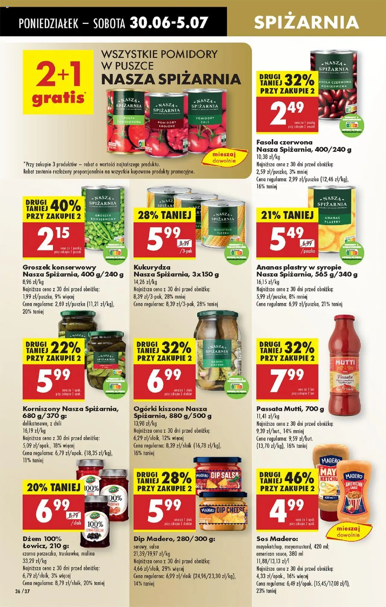 Biedronka gazetka od 30.06.2025 | Strona: 50 | Produkty: Chili, Kukurydza, Pomidory w puszce, Ananas
