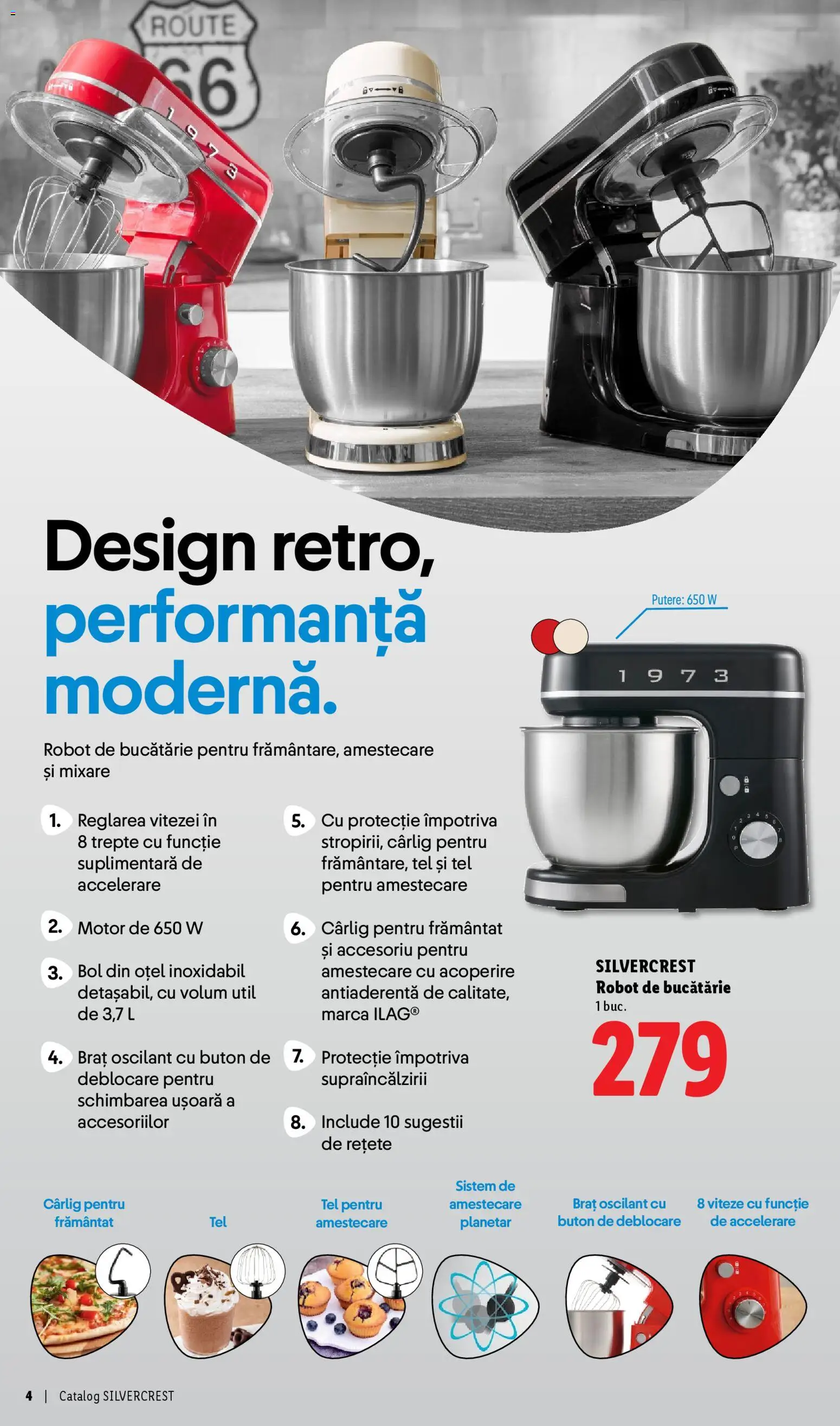 Noul catalog Lidl – valabil de la 30.03.2026 | Pagină: 4 | Produse: Robot de bucătarie, Robot, Bol, Bucătărie