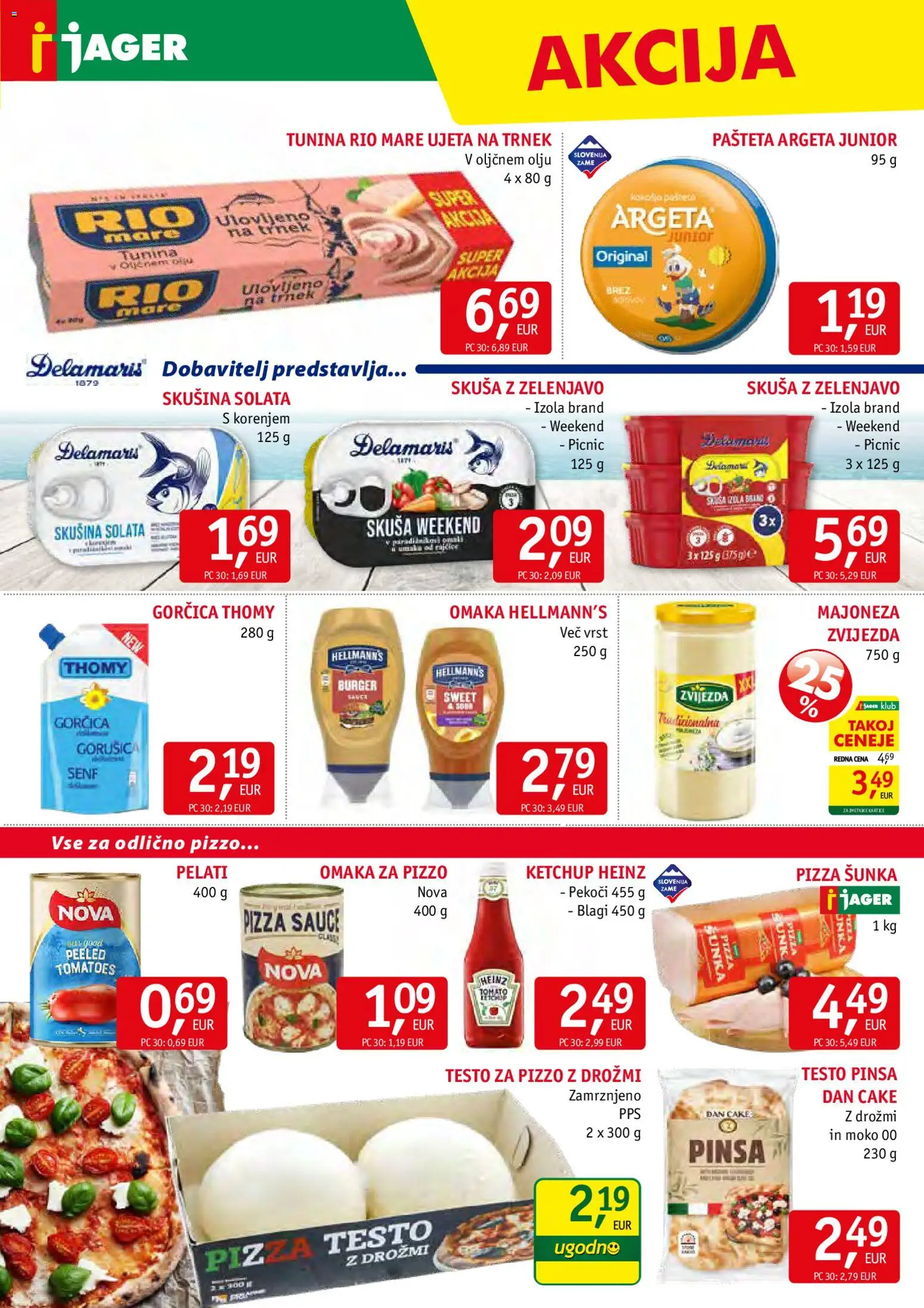 Novi Jager katalog ponudbe – veljaven od 04.03.2026 | Stran: 9 | Izdelki: Gorčica, Solata, Majoneza, Omaka
