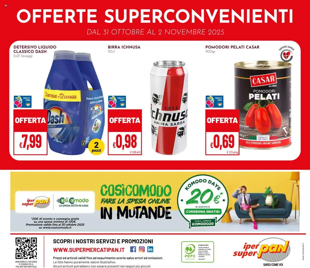 Volantino Pan del 23.10.2025 | Pagina: 28 | Prodotti: Birra, Pomodoro, Mutande, Pomodori