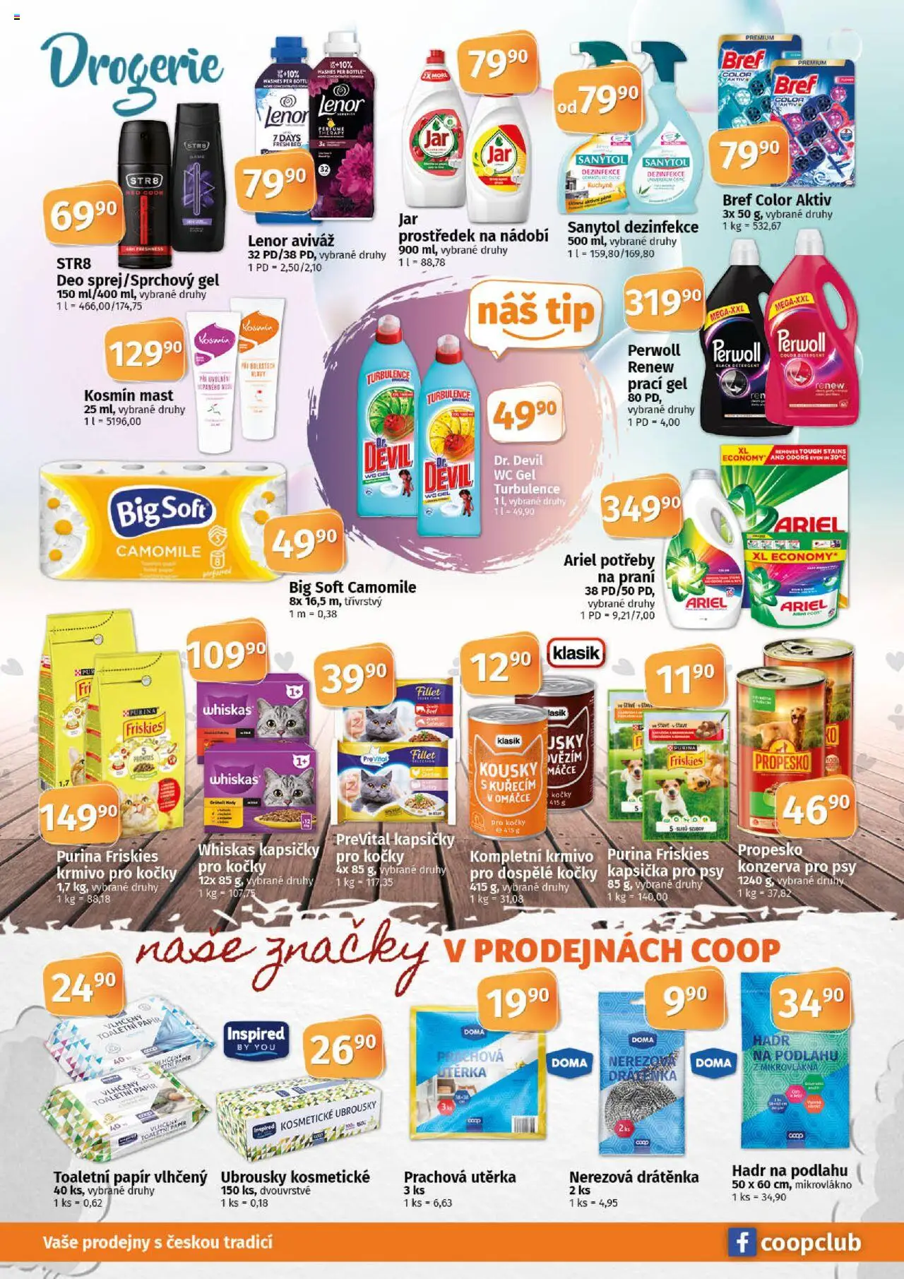 Coop leták - Tuty od 24.09.2025 | Strana: 8 | Produkty: Toaletní papír, Drogerie, Kuchyně, Utěrka