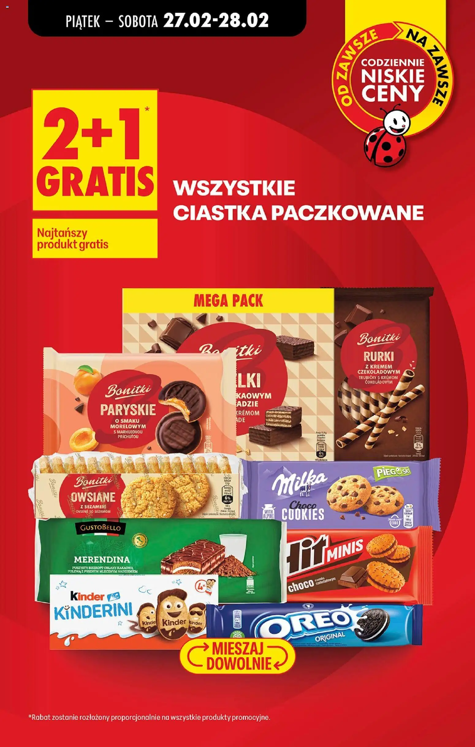 Biedronka gazetka tani weekend od 27.02.2026 | Strona: 8 | Produkty: Rurki z kremem, Milka, Ciastka