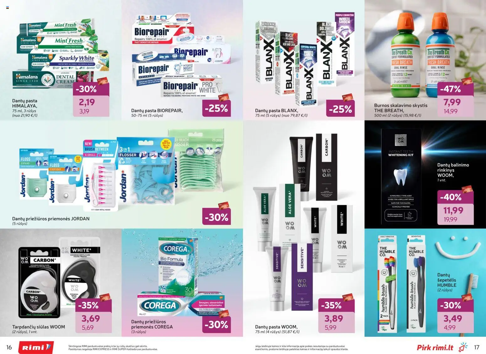 Rimi akcijos nuo 03.02.2026 | Puslapis: 9 | Prekių: Šepetėlis, Burnos skalavimo skystis