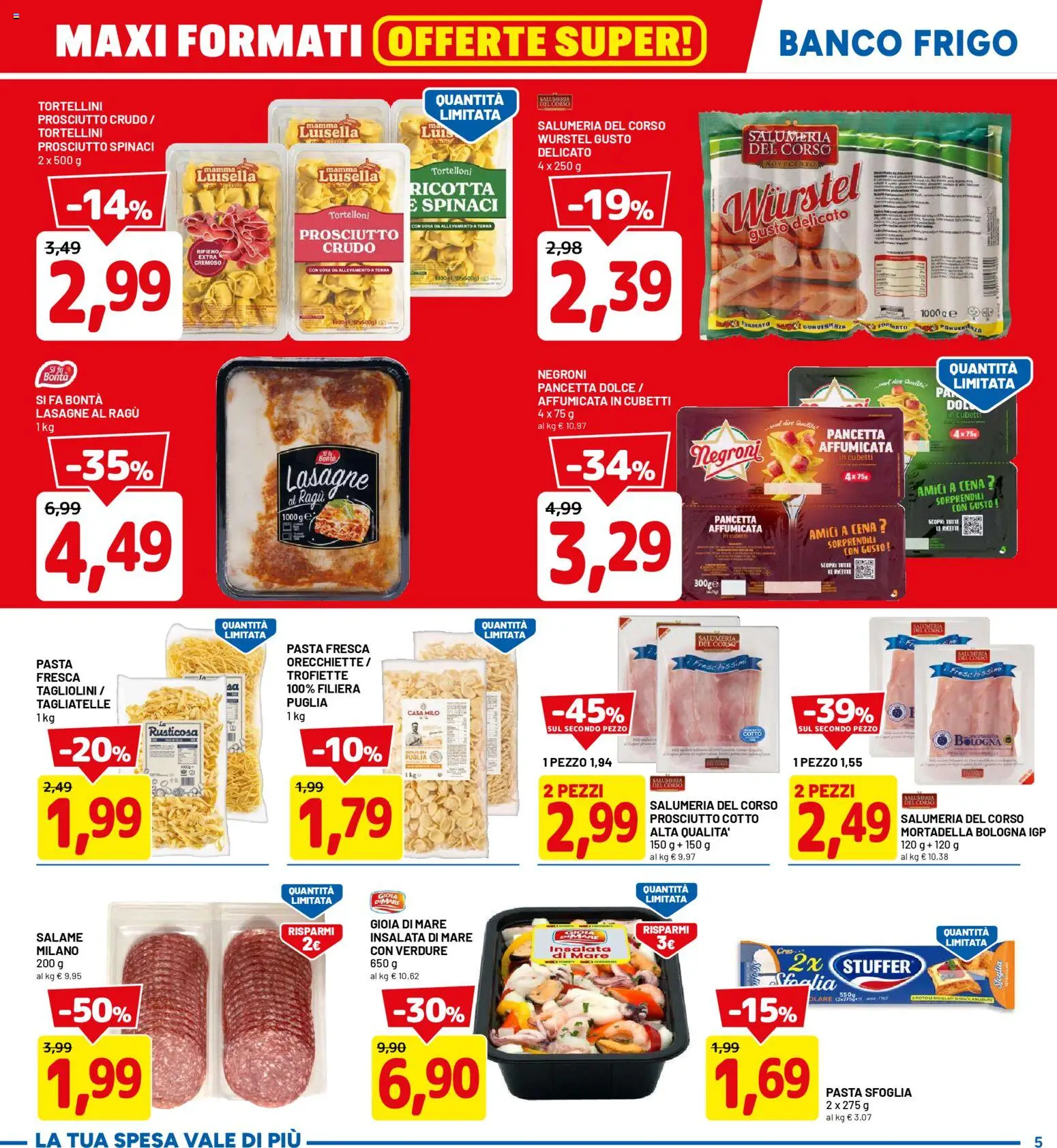 Volantino D Più del 23.02.2026 | Pagina: 5 | Prodotti: Pancetta, Insalata, Verdure, Terra