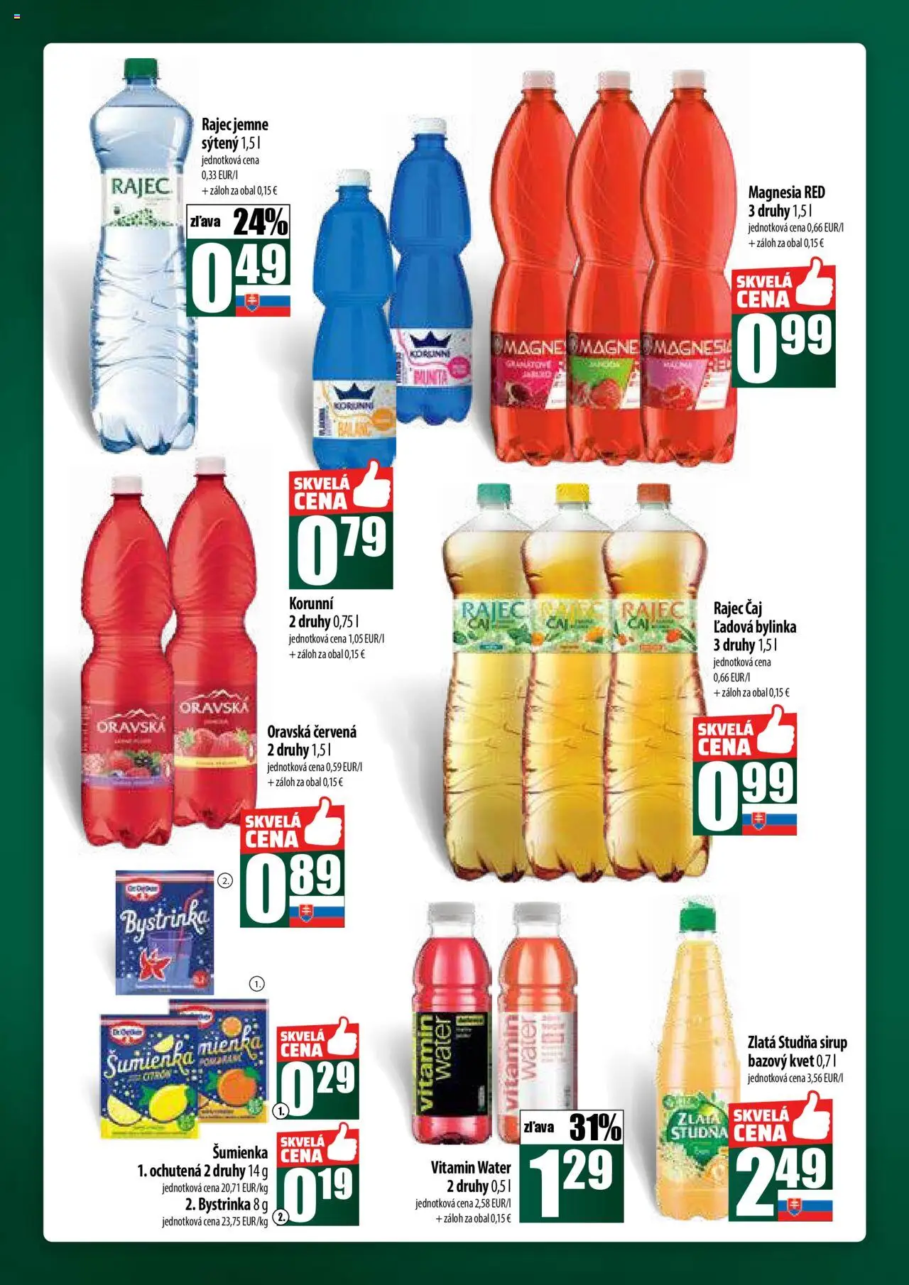 COOP Jednota široká ponuka │ platný od 14.08.2025 | Strana: 48 | Produkty: Čaj, Rajec, Magnesia