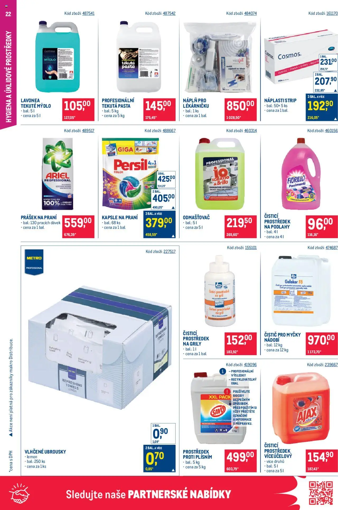 Makro leták - Gastronomie od 13.08.2025 | Strana: 22 | Produkty: Čistící prostředek, Gril, Persil, Odmašťovač