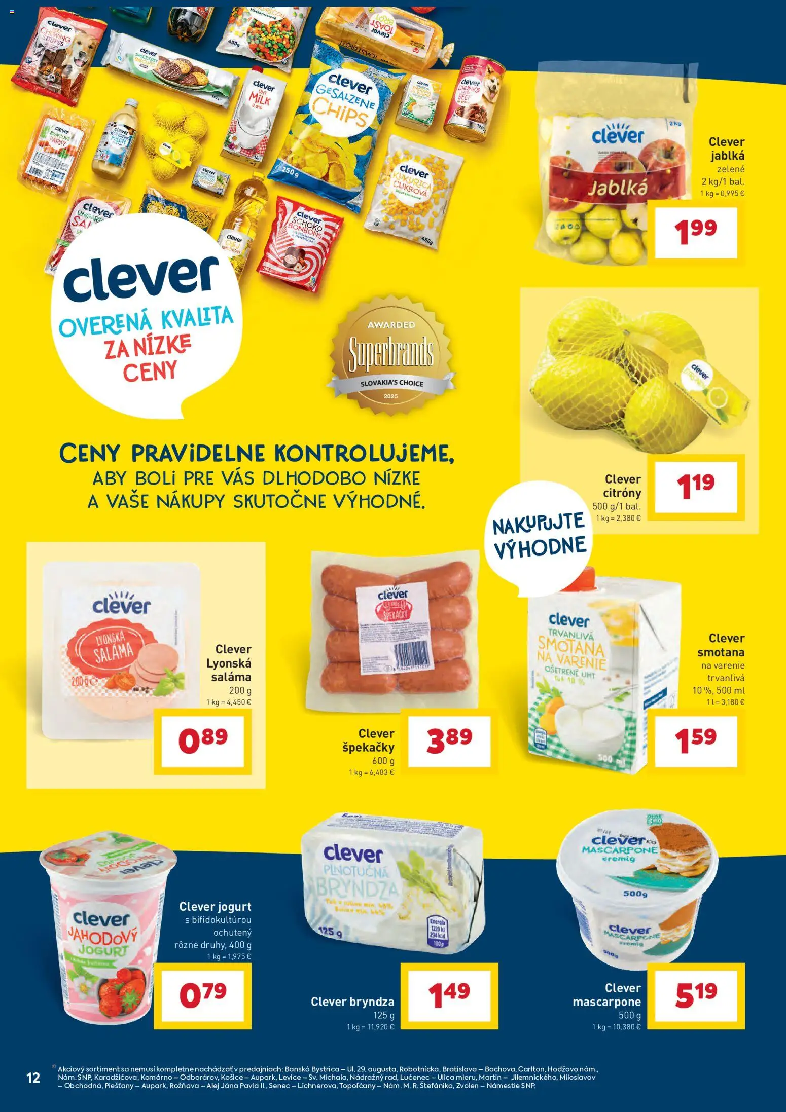 Nové Billa akcie – leták je platný od 28.01.2026 | Strana: 14 | Produkty: Jogurt, Jablká, Smotana, Bryndza