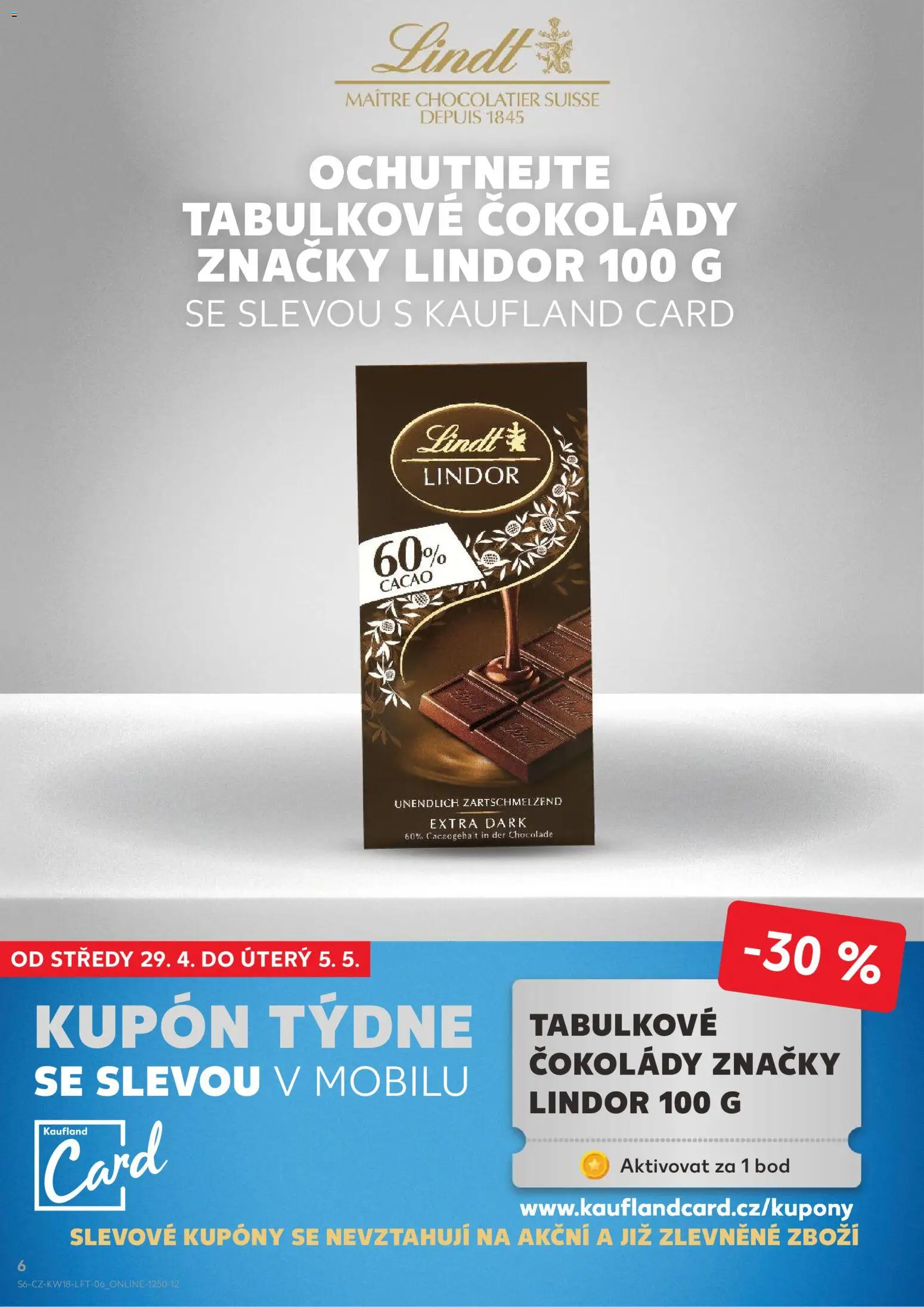 Kaufland leták - Ostrava od 29.04.2026 | Strana: 6 | Produkty: Lindor, Lindt