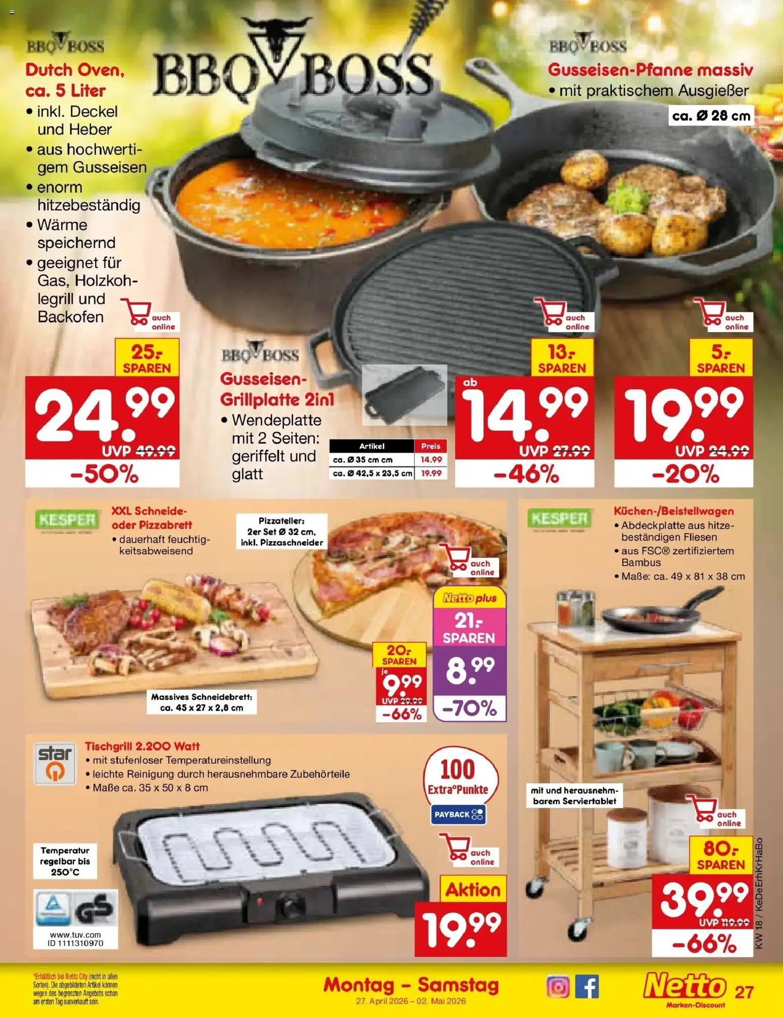 Netto Marken-Discount Prospekt Stadtlohn	 – gültig ab 27.04.2026 | Seite: 37 | Produkte: Backofen