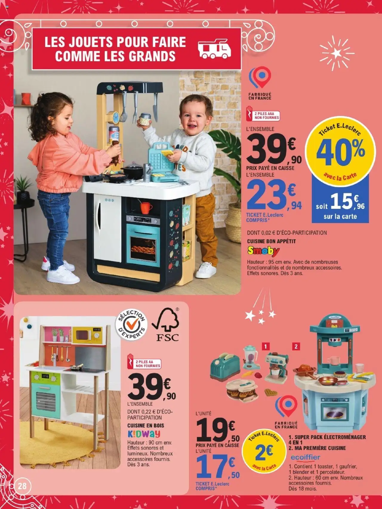 {H1} | Page: 28 | Produits: Blender, Jouets, Piles