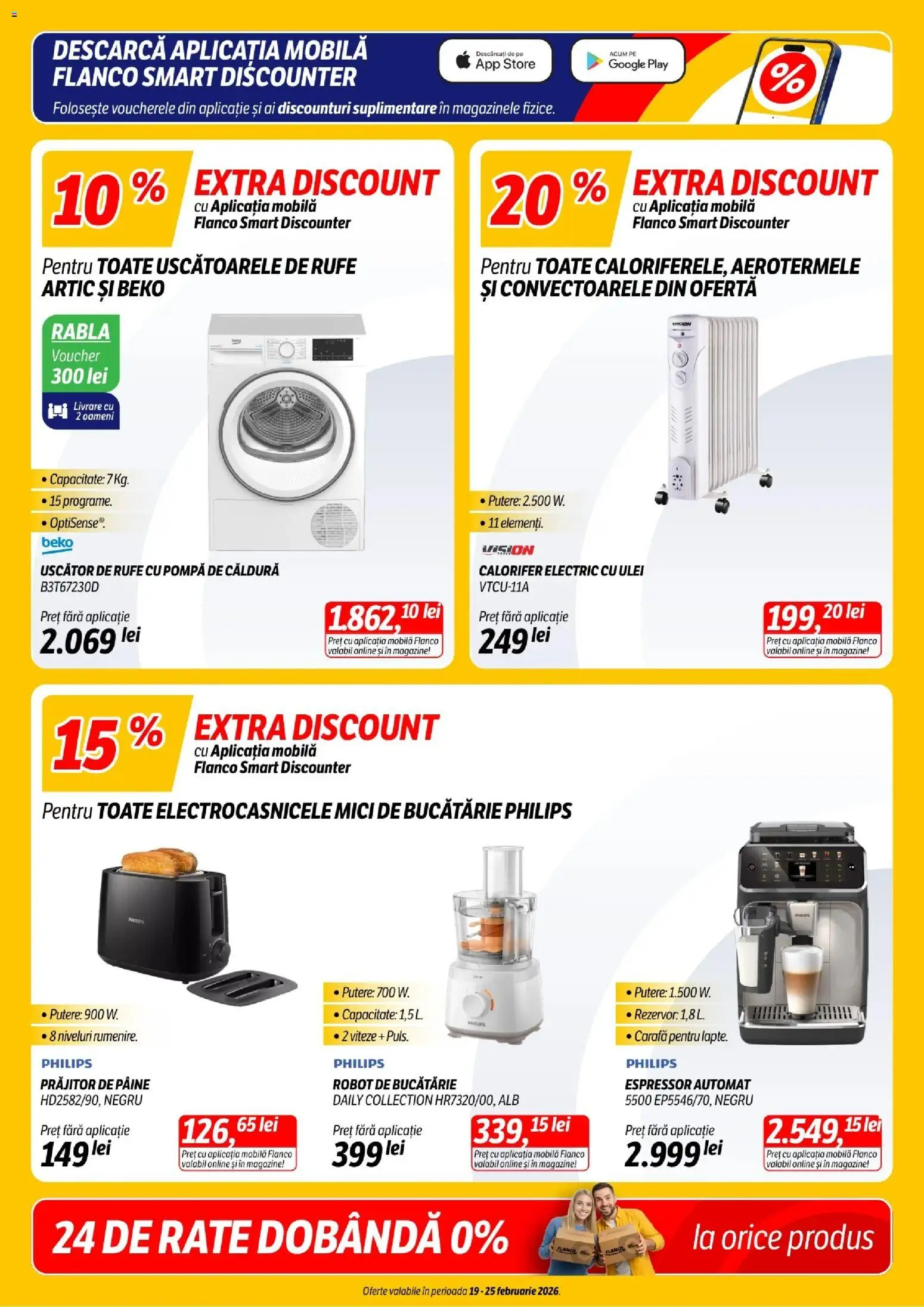 Noul catalog Flanco – valabil de la 19.02.2026 | Pagină: 3 | Produse: Uscător, Calorifer, Carafă, Ulei