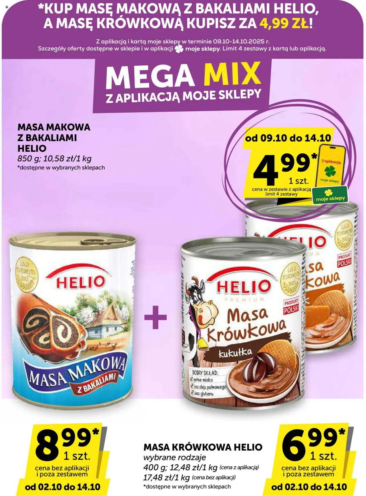 Euro Sklep Gazetka od 02.10.2025 | Strona: 18 | Produkty: Karta, Masa makowa, Mleko