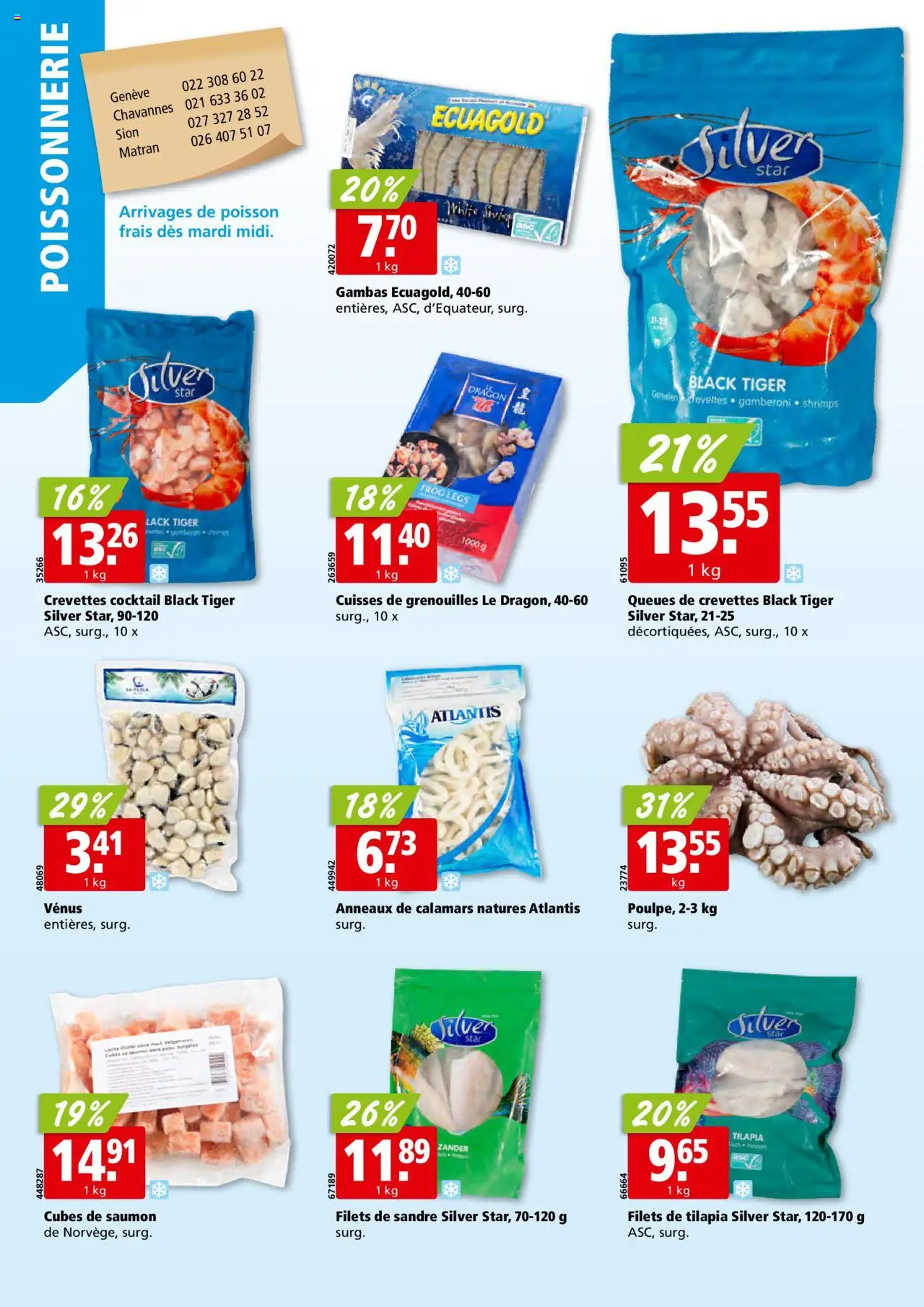 Aligro Aktionen Chavannes, Matran, Genève, Sion – gültig ab 20.10.2025 | Seite: 4 | Produkte: Garnelen