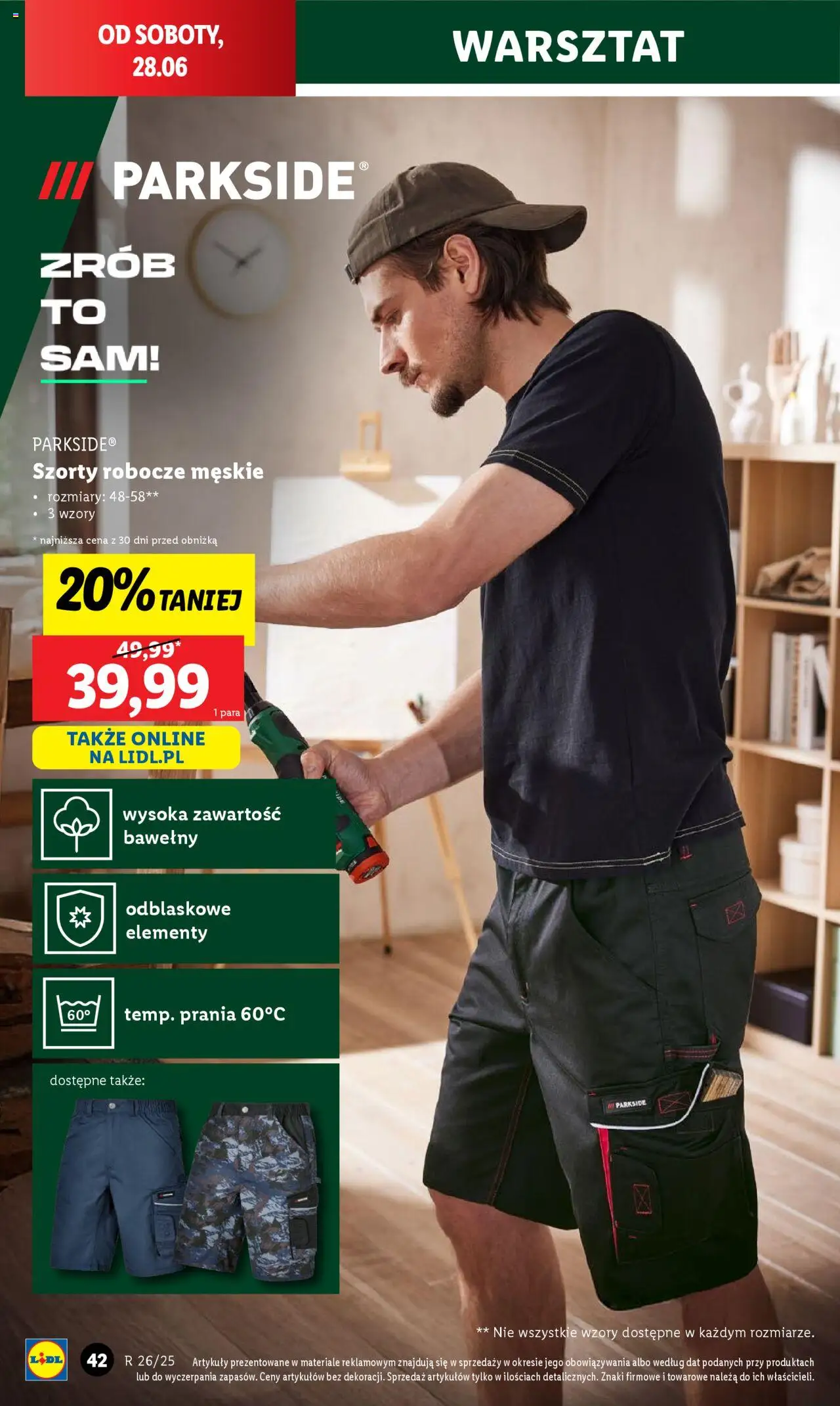 Lidl Katalog od 23.06.2025 | Strona: 44 | Produkty: Szorty