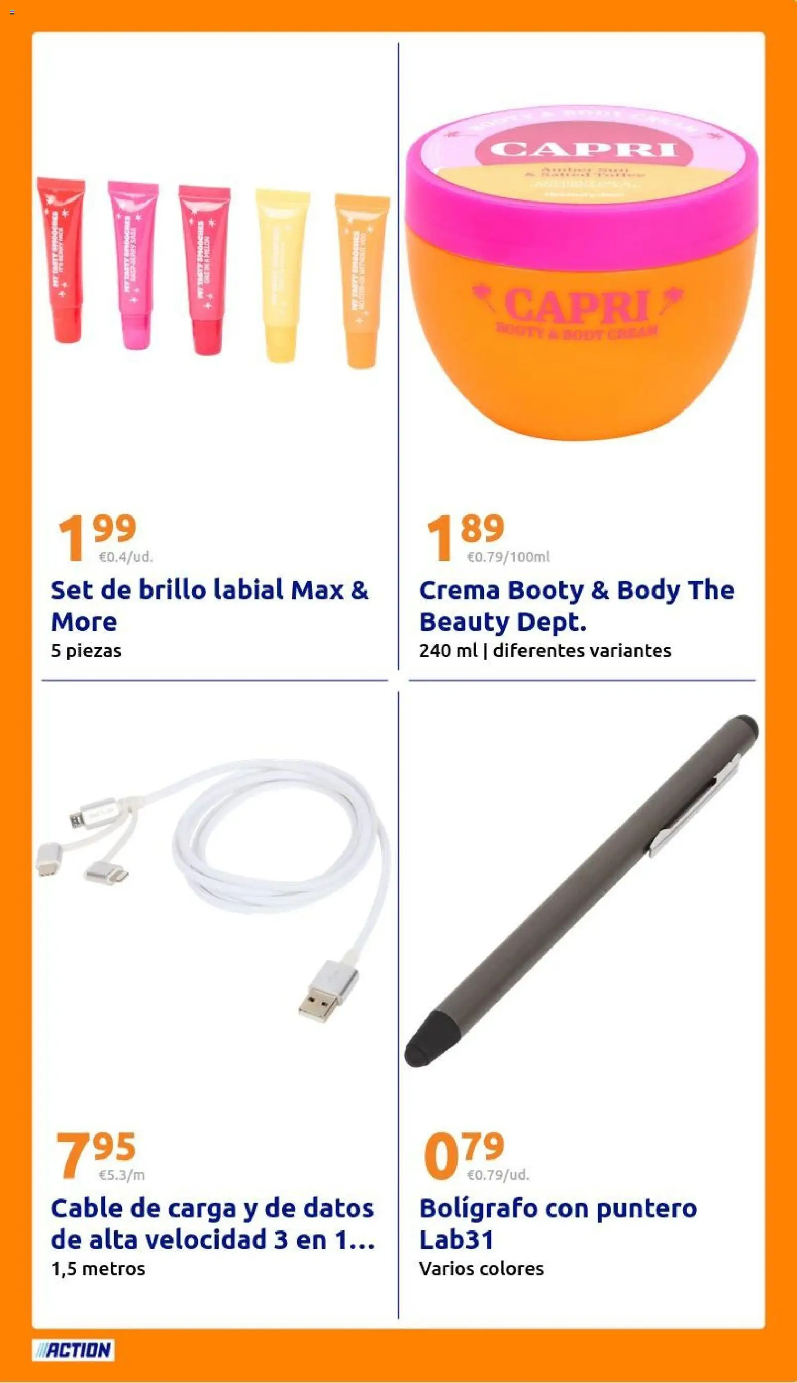 Action - Action week 9 2026 │ válido desde el 25.02.2026 | Página: 27 | Productos: Crema, Cable, Body