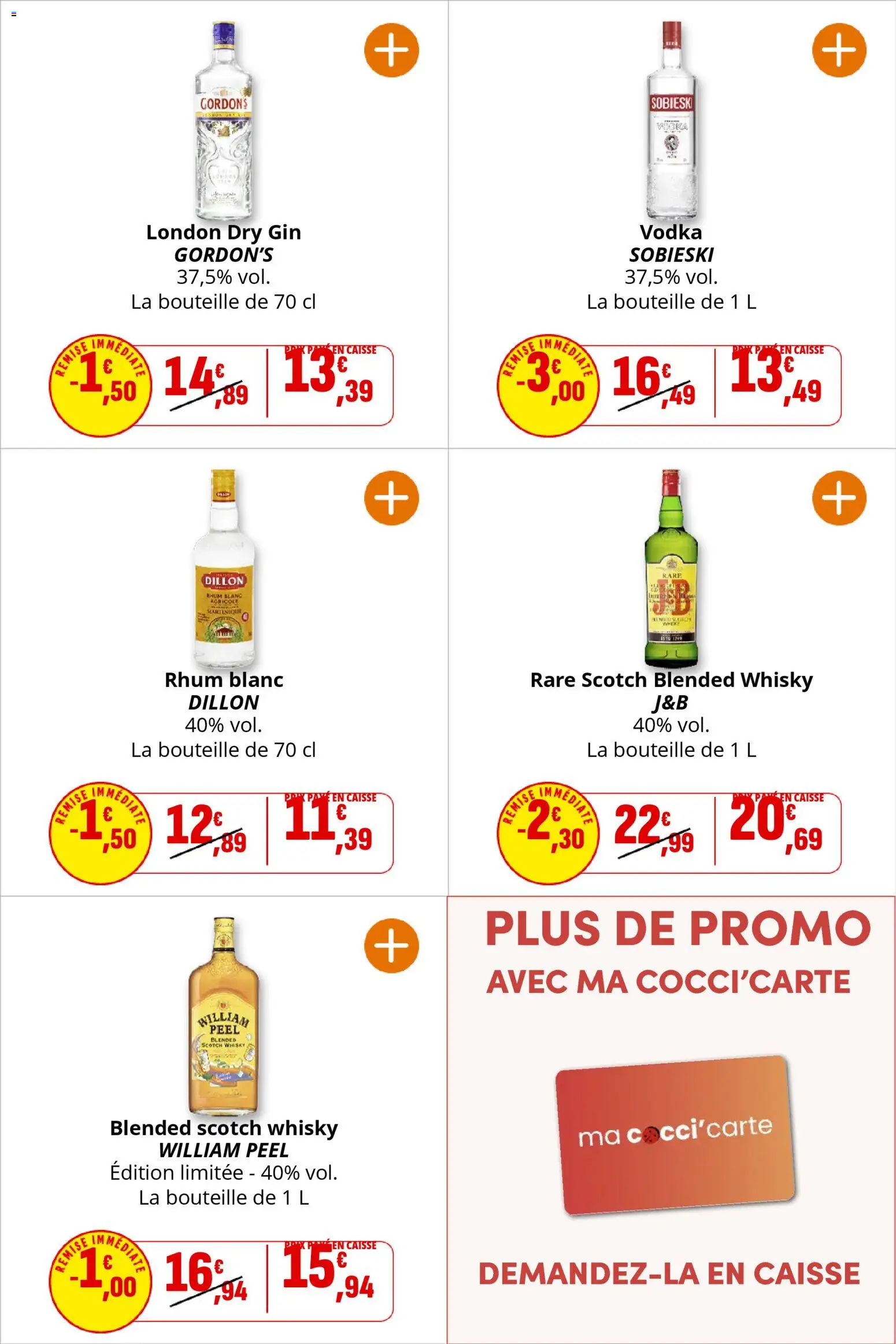 {H1} | Page: 38 | Produits: Vodka, Whisky, Rhum, Gin