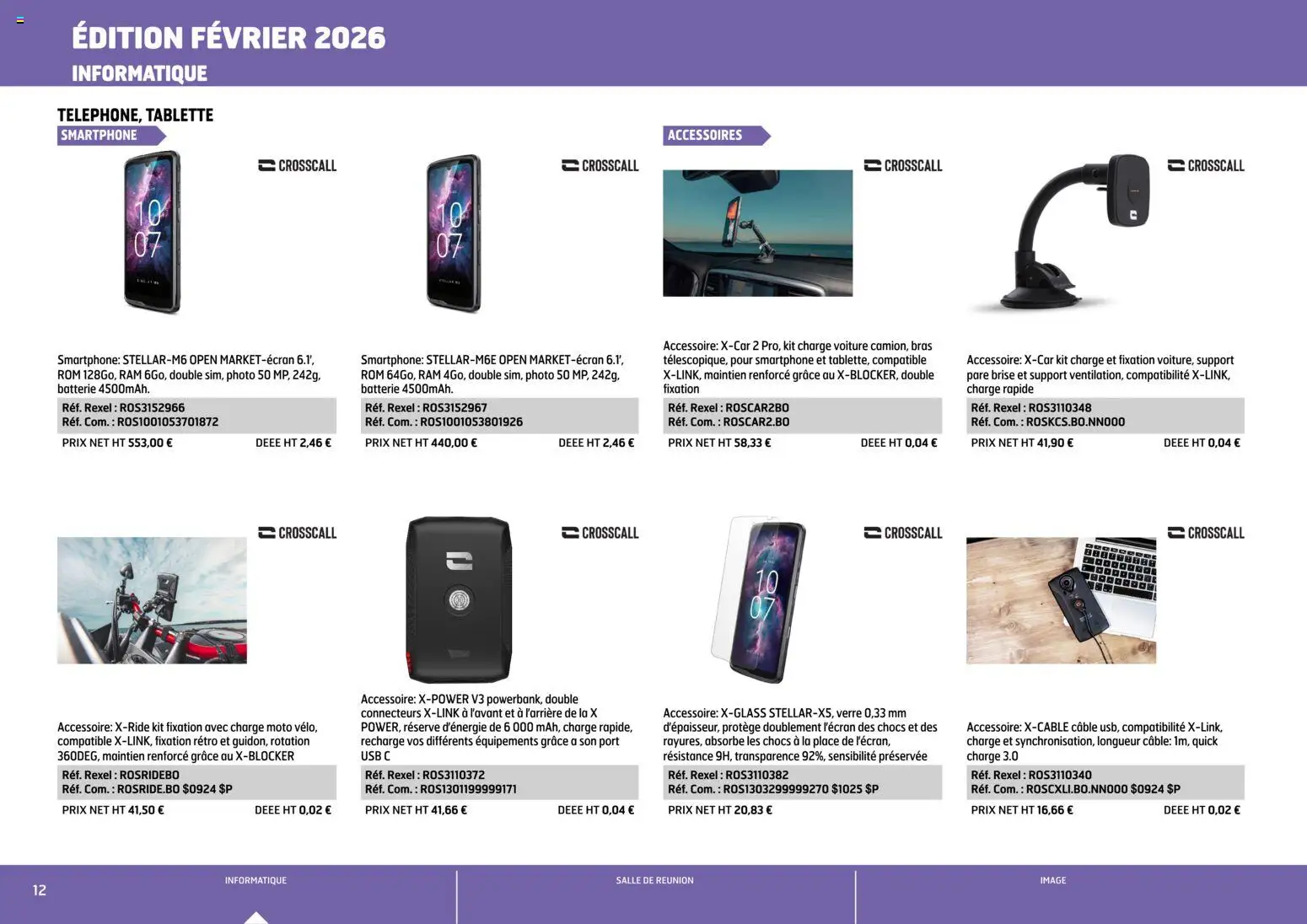 {H1} | Page: 12 | Produits: Smartphone, Câble, USB, Batterie