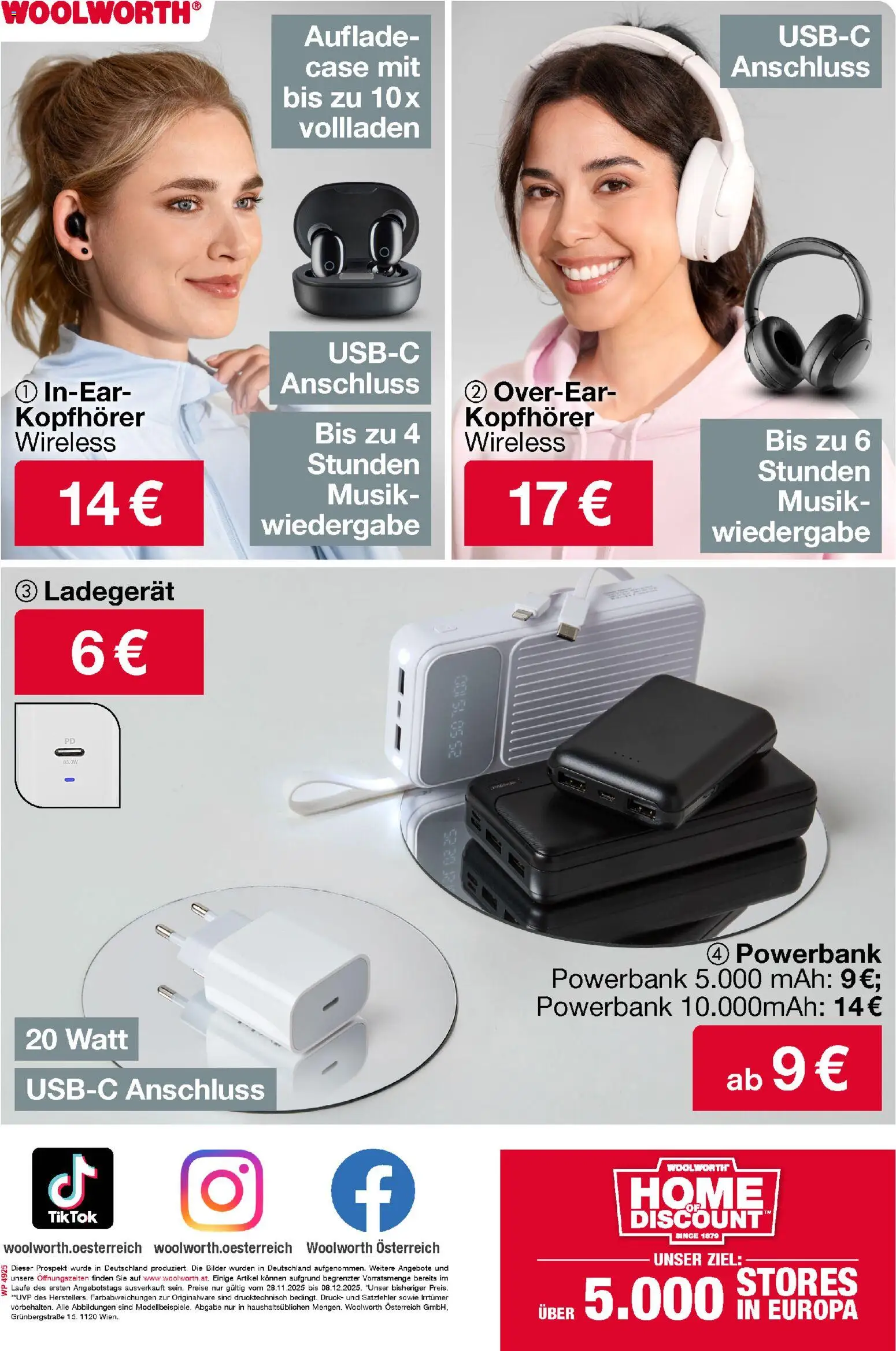 Woolworth Flugblatt gültig ab 28.11.2025 | Seite: 21 | Produkte: Kopfhörer