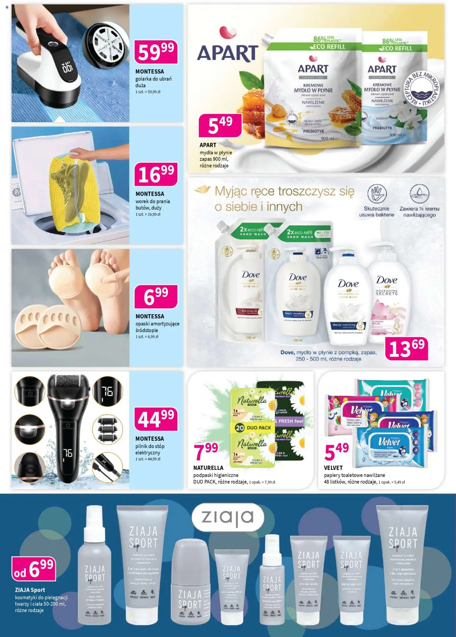 Drogerie Polskie gazetka od 10.04.2026 | Strona: 6 | Produkty: Mydło w płynie, Kosmetyki, Podpaski, Mydło