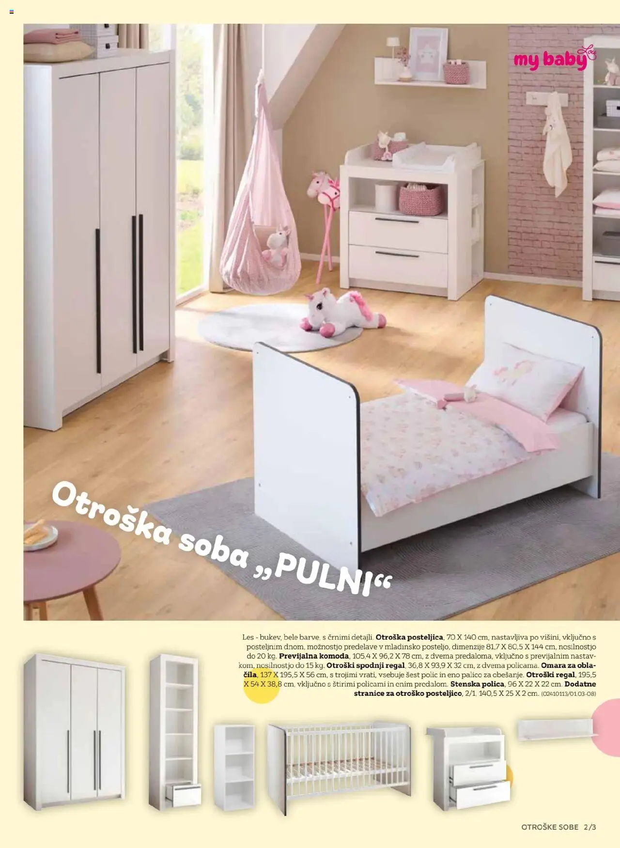XXXL Lesnina katalog svet otroških sob │ velja od 08.08.2025 | Stran: 3 | Izdelki: Omara
