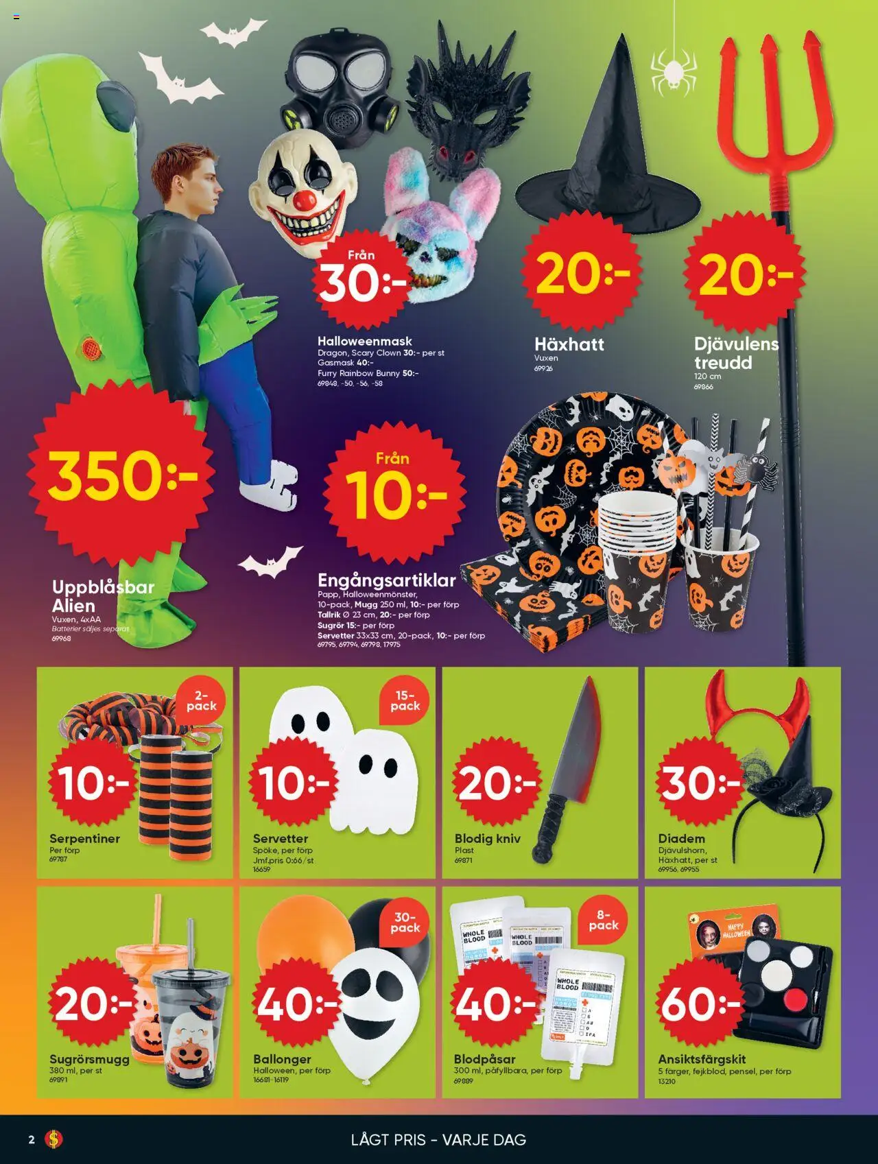 Dollar Store reklamblad aktuell från 20.10.2025 | Sida: 2 | Produkter: Batterier, Diadem, Servetter