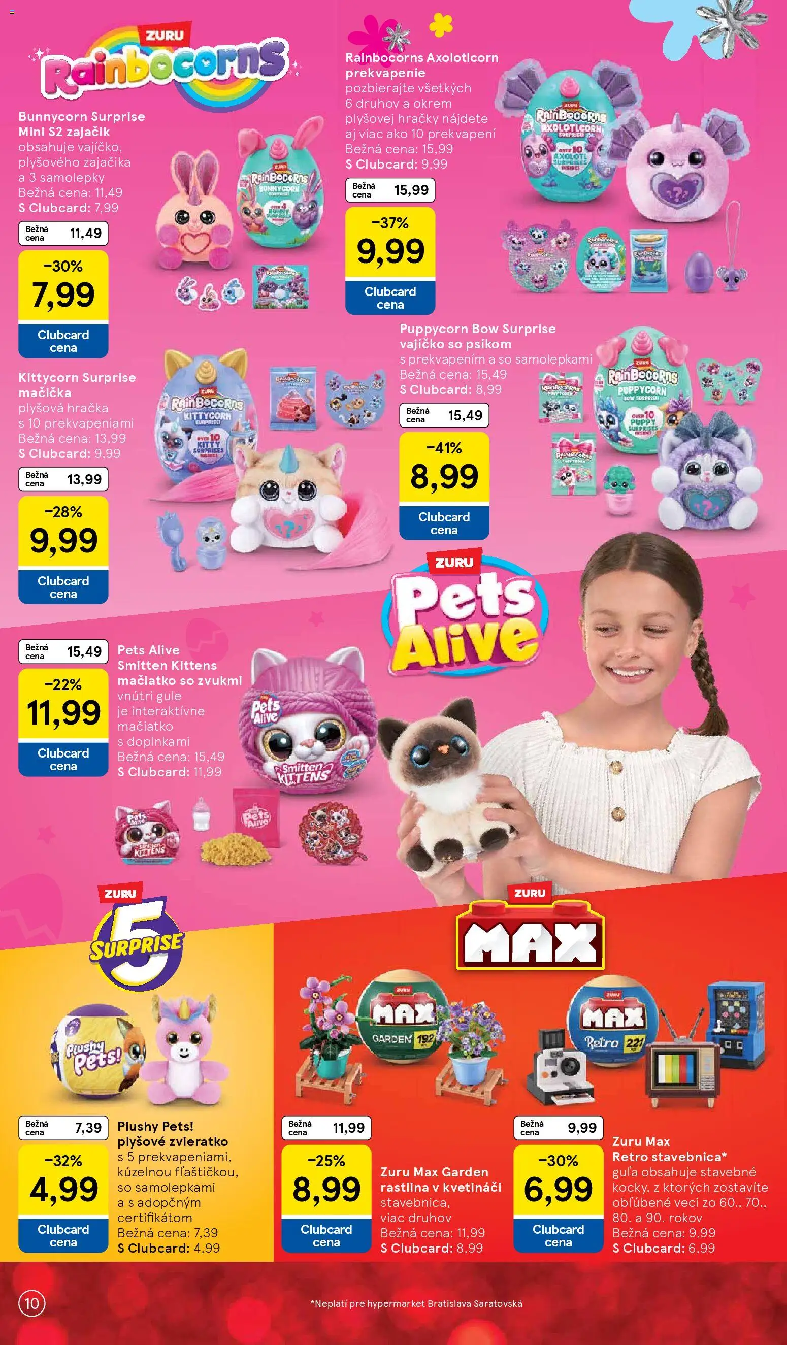 Nové Tesco akcie – leták je platný od 27.10.2025 | Strana: 10 | Produkty: Hračky