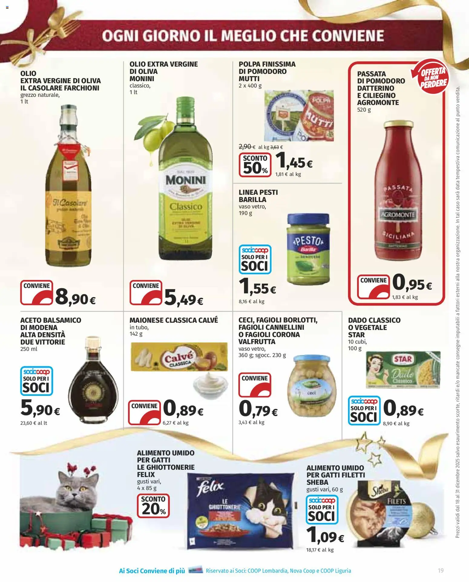 Volantino COOP del 18.12.2025 | Pagina: 19 | Prodotti: Maionese, Passata di pomodoro, Mutti passata, Mutti