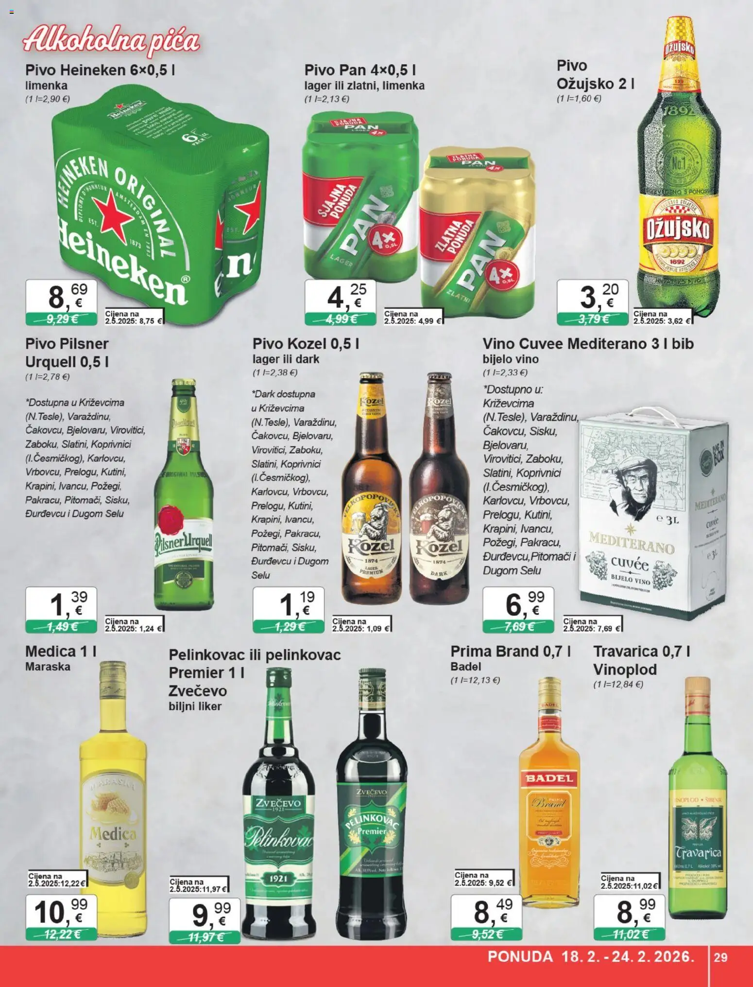 KTC katalog | vrijedi od 18.02.2026 | Stranica: 29 | Proizvodi: Pelinkovac, Kozel, Travarica, Pica