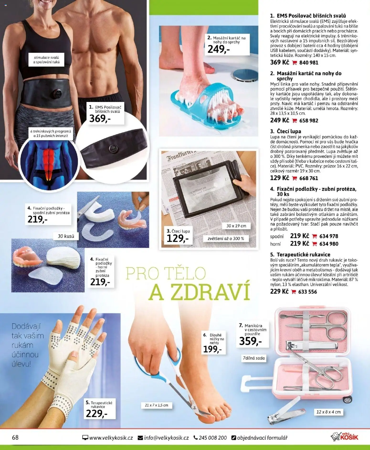 Velký Košík katalog duben 2026 od 01.04.2026 | Strana: 68 | Produkty: Hodiny, USB, Manikúra, Nehty