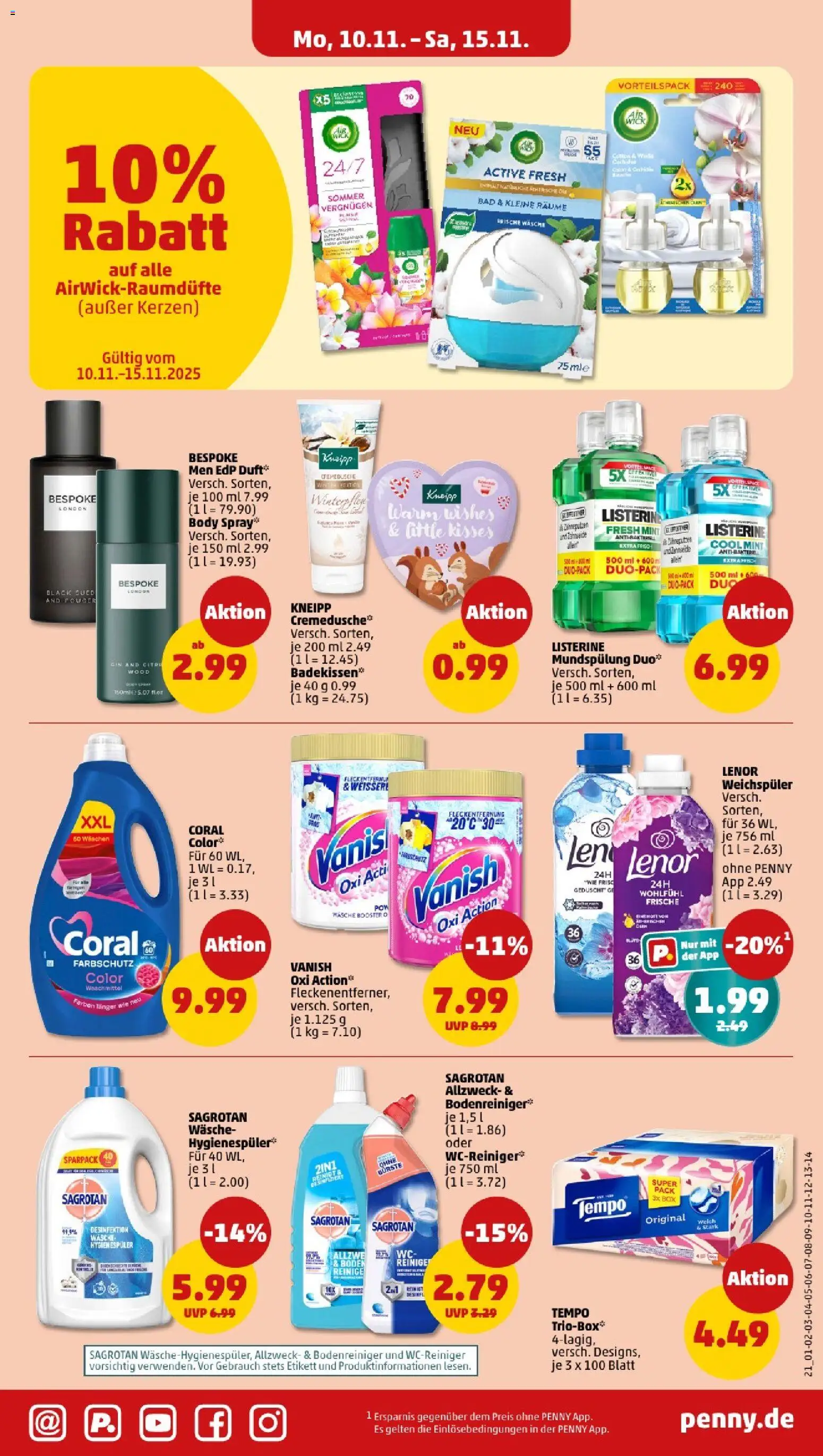 Penny - Berlin – gültig ab 10.11.2025 | Seite: 21 | Produkte: Lenor, Coral, Box, Gin