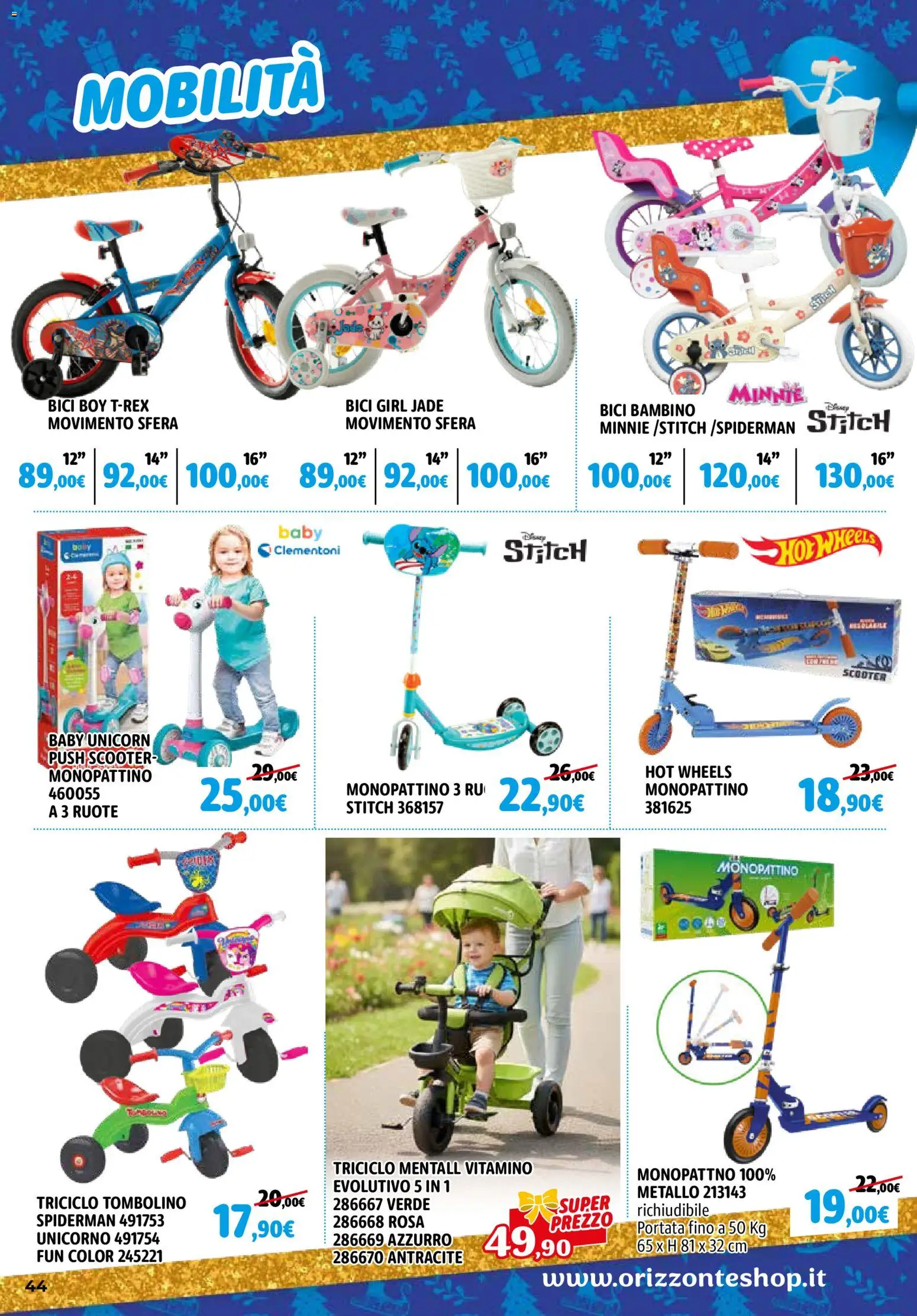 Volantino Orizzonte del 27.11.2025 | Pagina: 44 | Prodotti: Monopattino