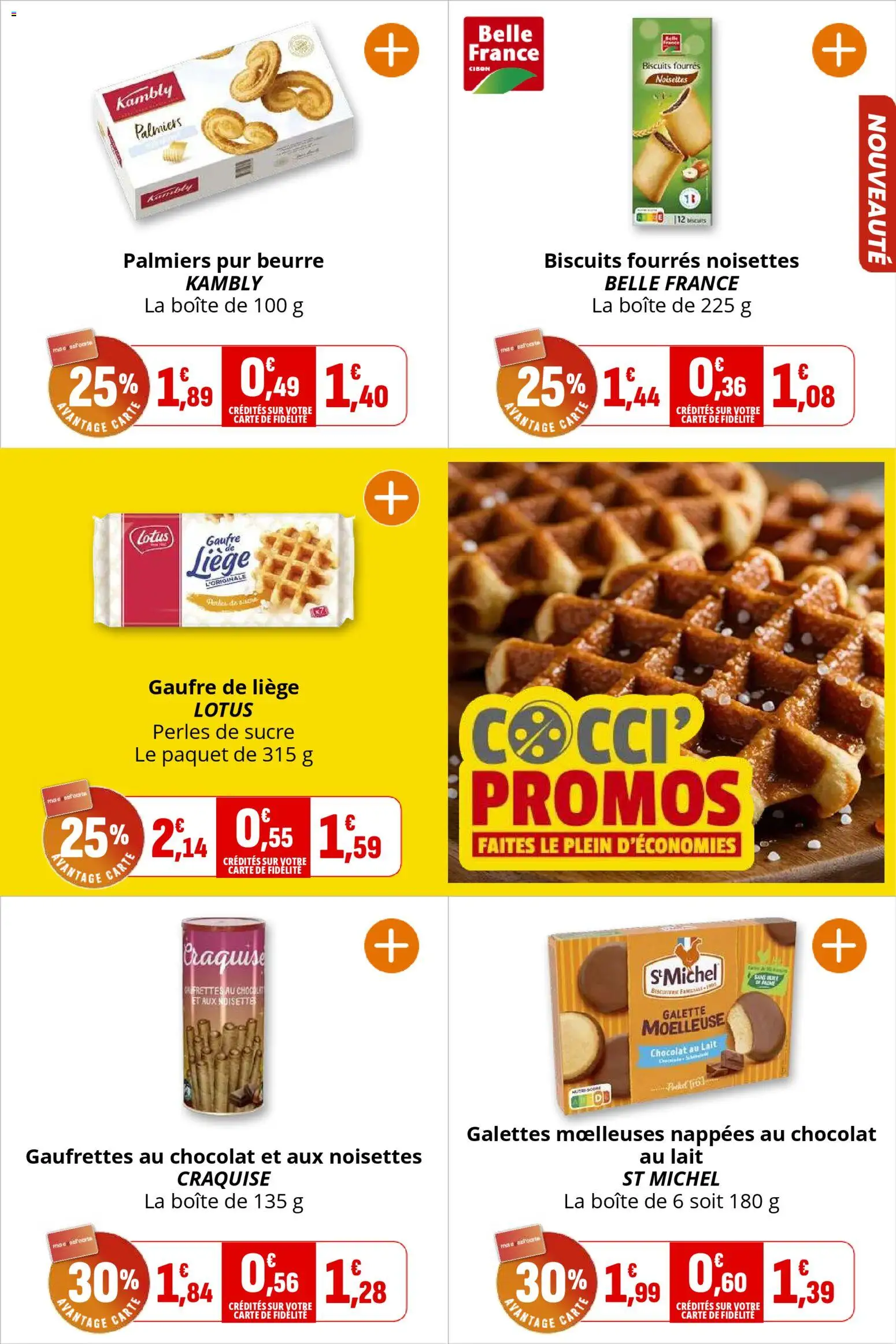 {H1} | Page: 20 | Produits: Sucre, Lait, Chocolat, Biscuits