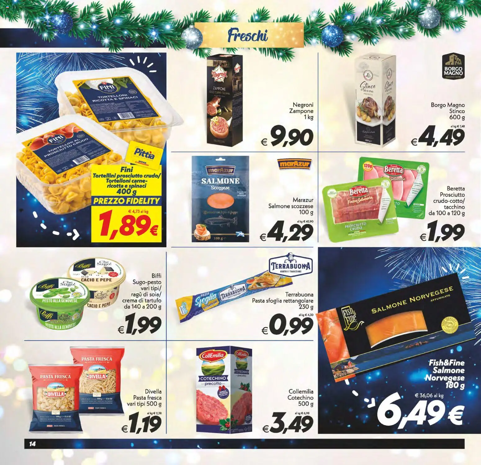 Volantino SuperConveniente del 27.12.2025 | Pagina: 14 | Prodotti: Pesto, Tortelloni, Sugo, Cotechino