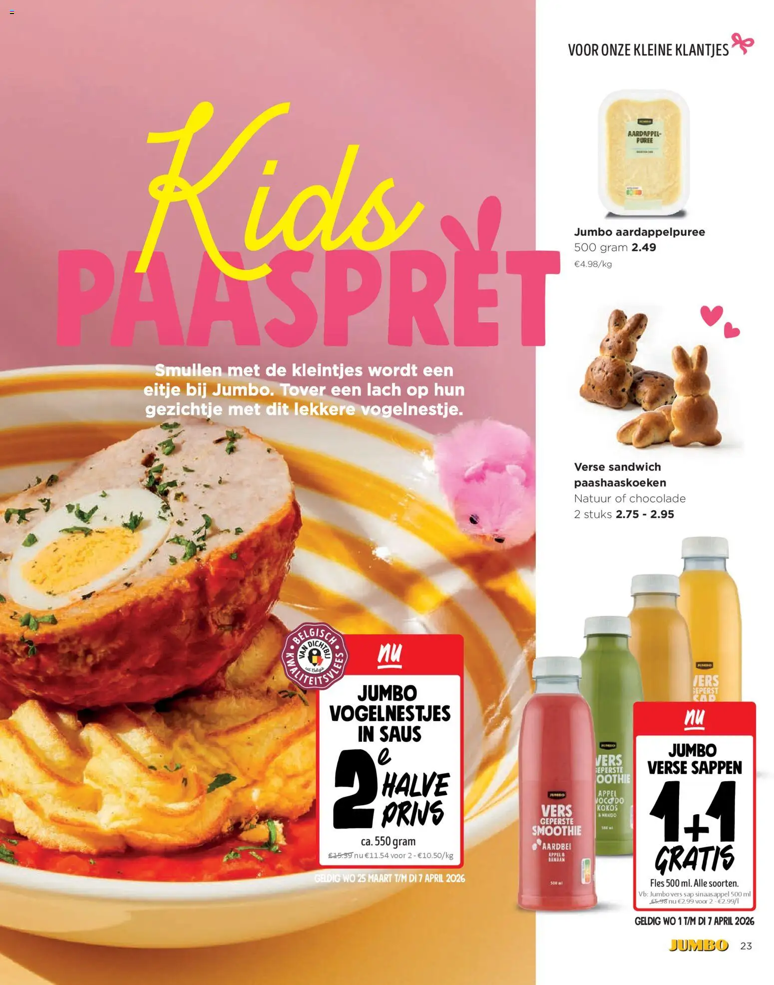 {H1} | Pagina: 23 | Producten: Sap, Sandwich, Appel, Chocolade