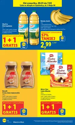 Pogląd oferty "Lidl Gazetka - Wielkie otwarcie w Opalenicy" - ważna od 29.01.2026 | Strona: 2 | Produkty: Olej rzepakowy, Kawa rozpuszczalna, Olej, Kawa