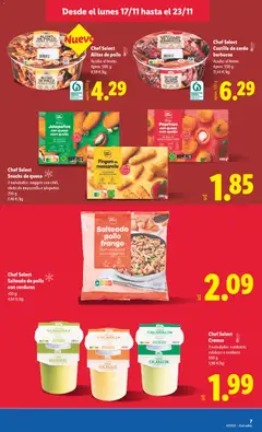 Vista previa Chef Select Snacks de queso, 3 variedades: nuggets con chili, sticks de mozzarella o jalapeños. 250 g válido desde el 17.11.2025 | Página: 11